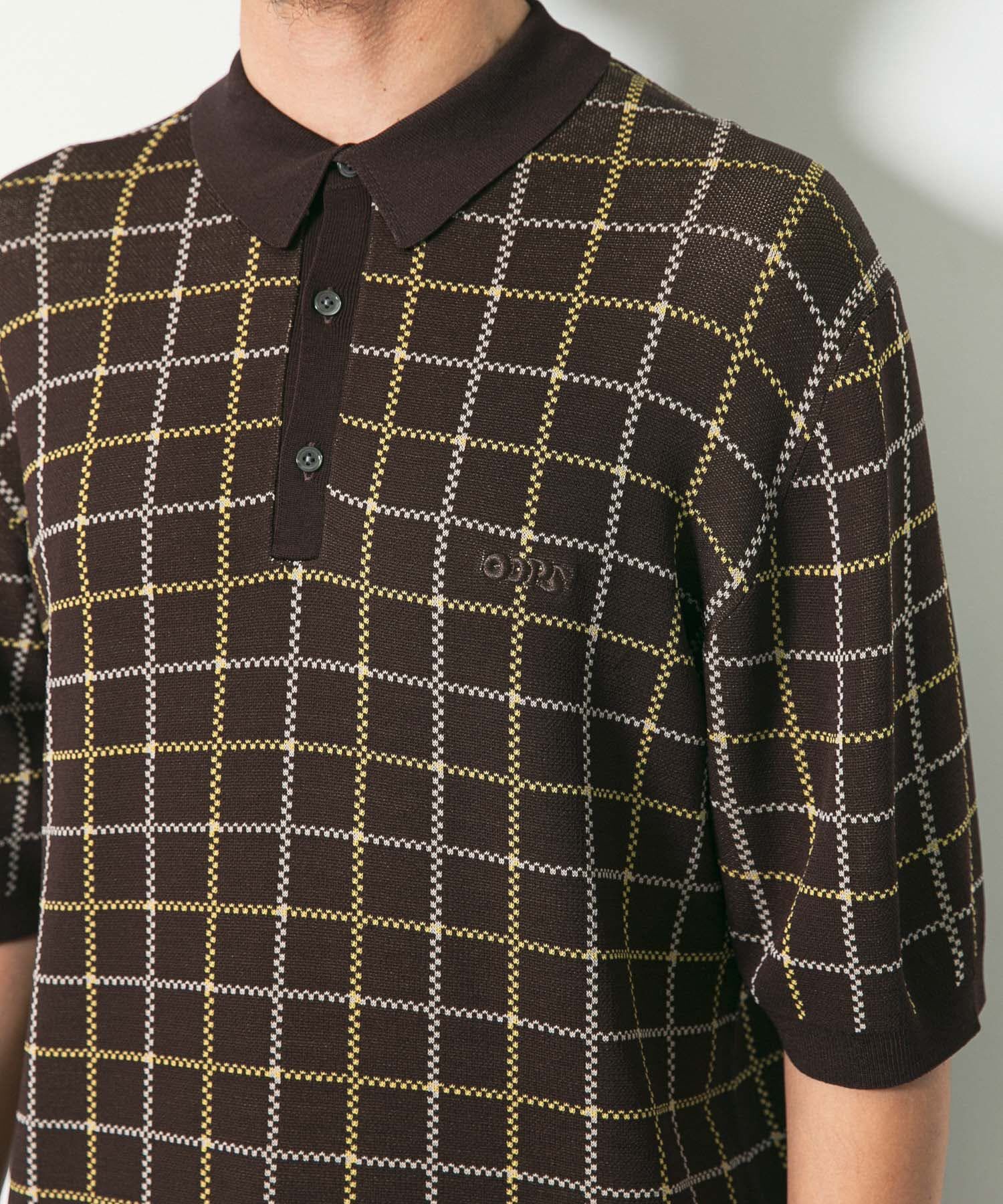 Sonny Label 「OOPSチェック柄ニットポロシャツ」|ニット・セーター|