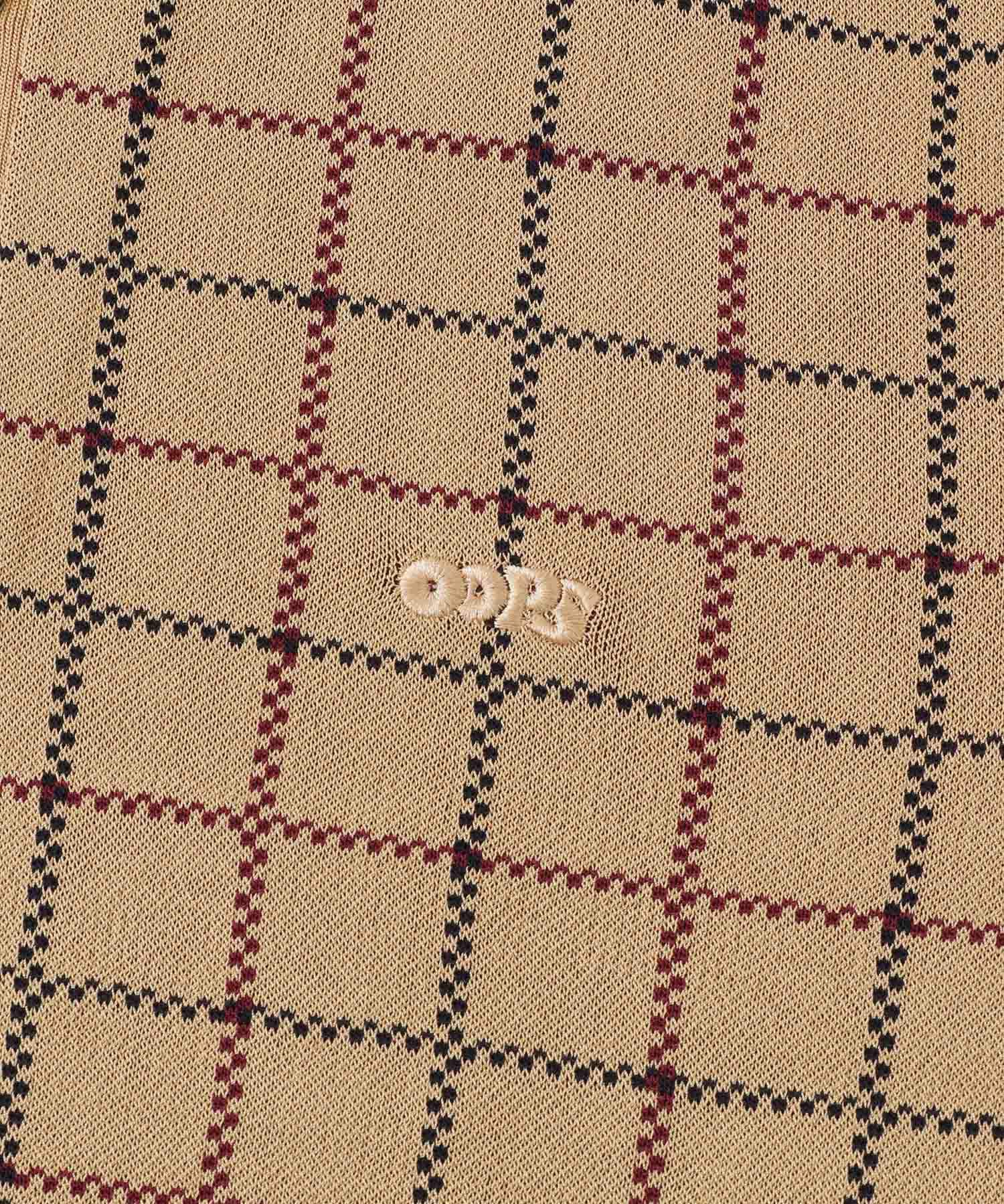 Sonny Label 「OOPSチェック柄ニットポロシャツ」|ニット・セーター|