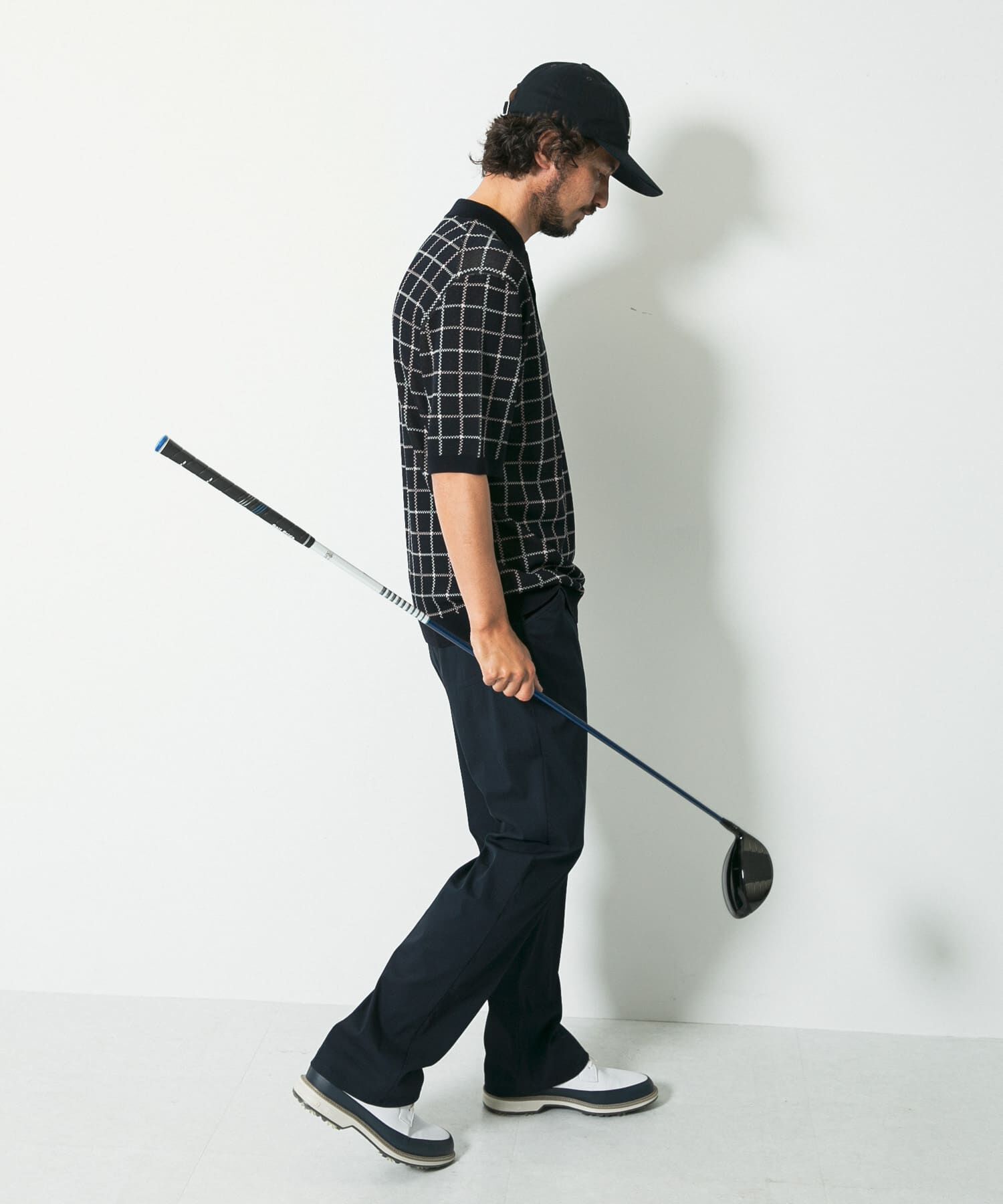 Sonny Label 「OOPSチェック柄ニットポロシャツ」|ニット・セーター|