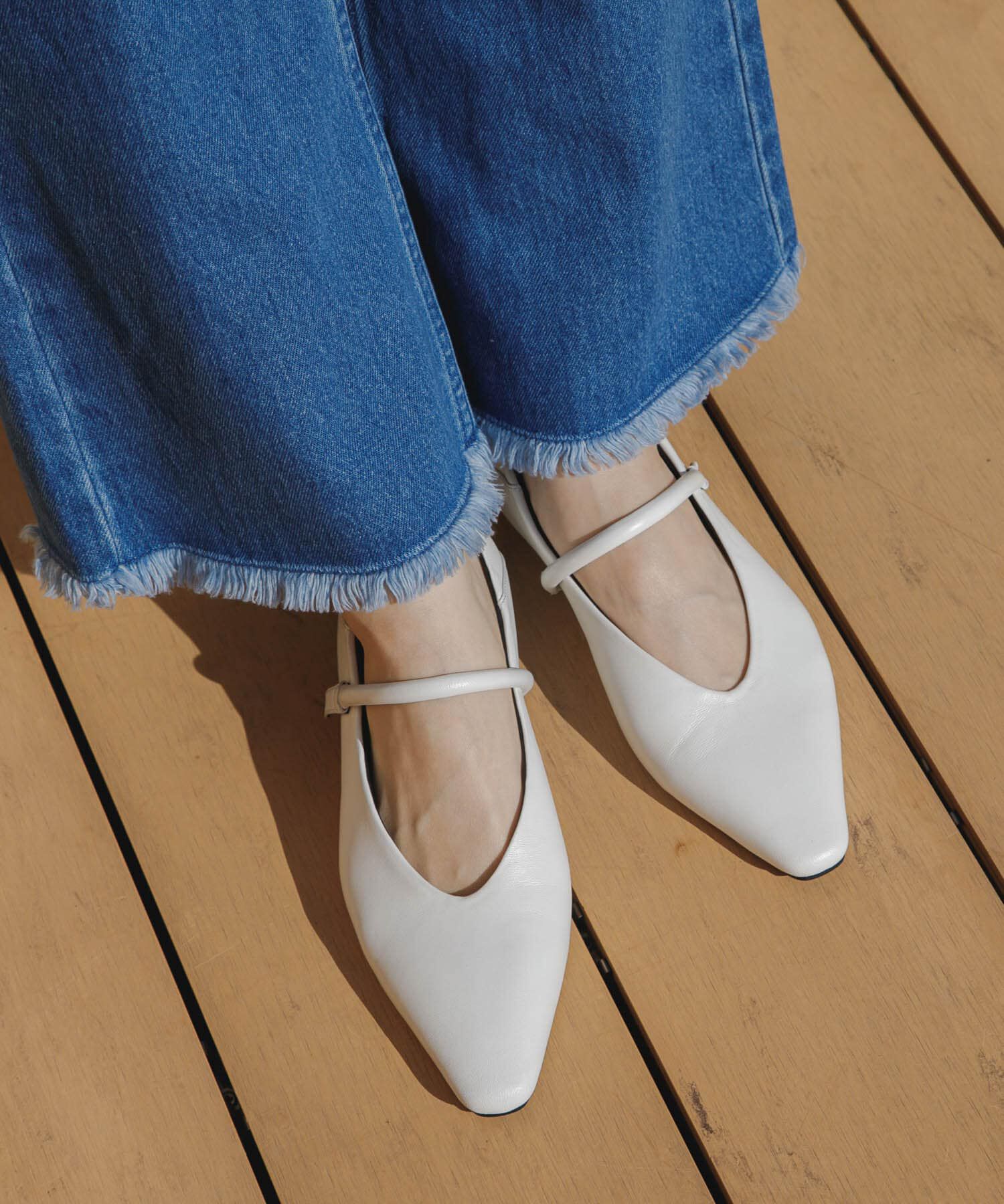 Sonny Label 「REMME　ストラップフラットシューズ」|その他|ホワイト