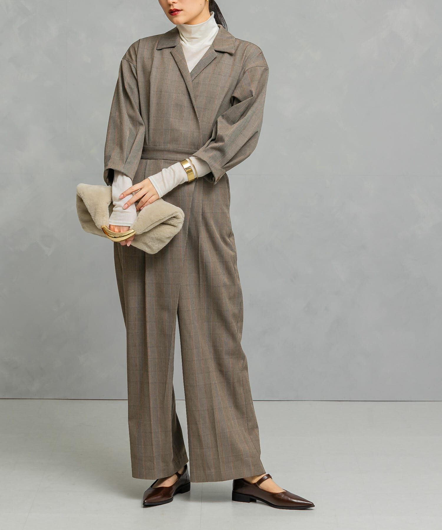 URBAN RESEARCH ROSSO「ラップデザインオールインワン」|スカート|