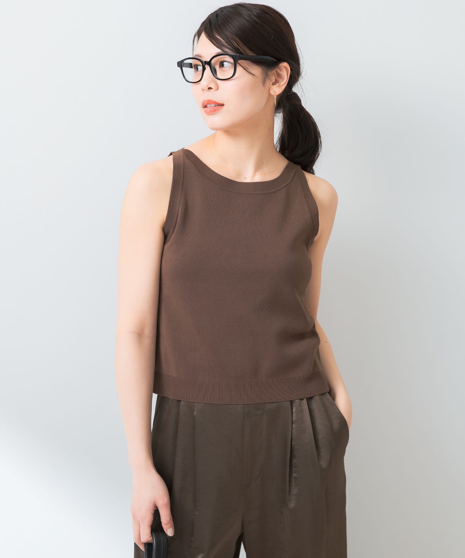 URBAN RESEARCH ROSSO「F by ROSSO　ウォッシャブルミラノリブアメスリニット」|ニット・セーター|