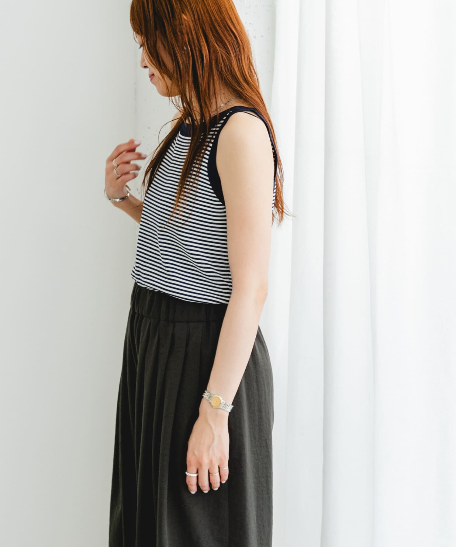 URBAN RESEARCH ROSSO「F by ROSSO　ウォッシャブルミラノリブアメスリニット」|ニット・セーター|