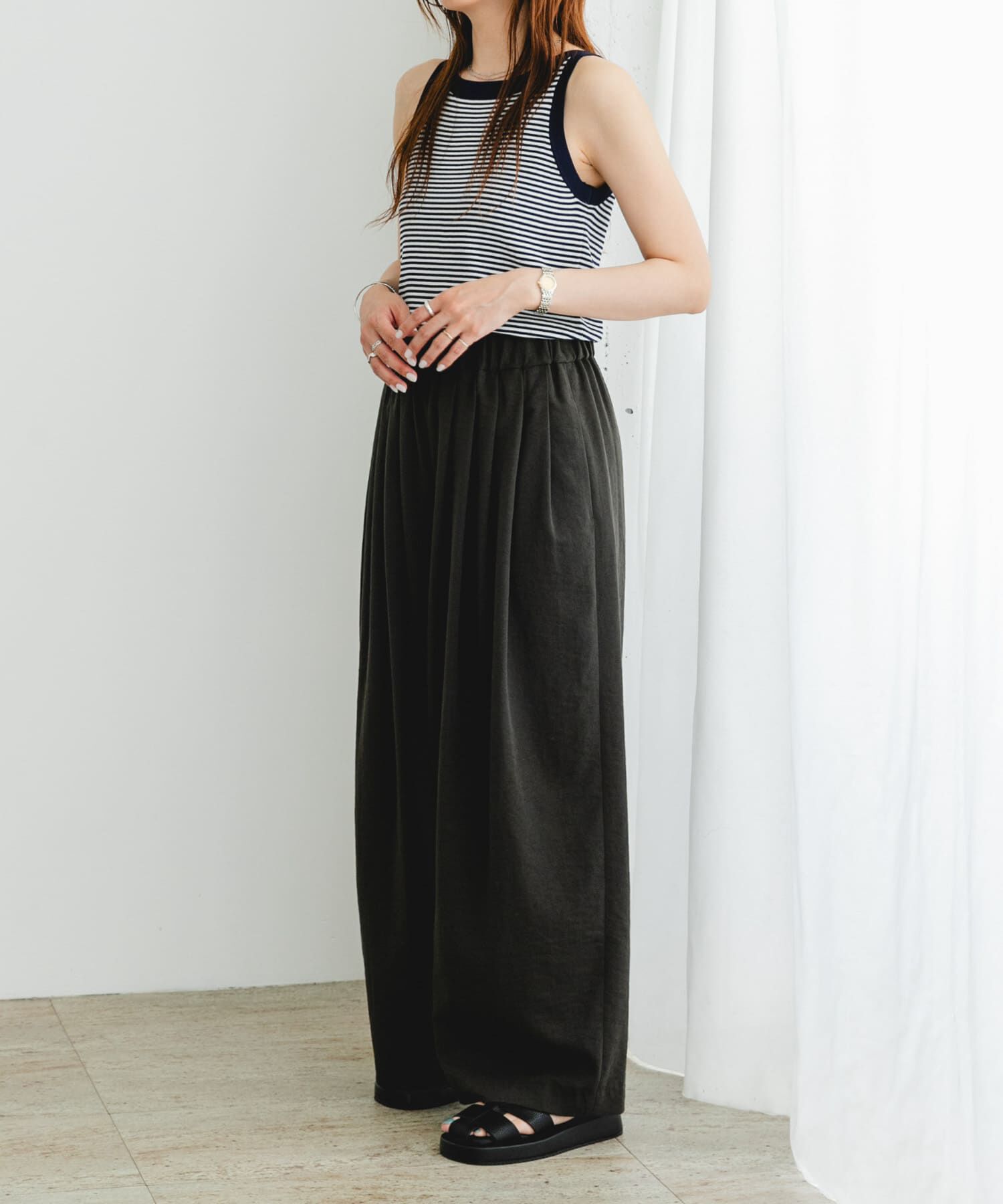 URBAN RESEARCH ROSSO「F by ROSSO　ウォッシャブルミラノリブアメスリニット」|ニット・セーター|