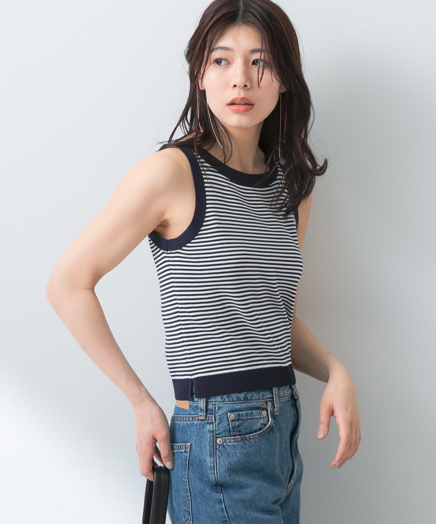 URBAN RESEARCH ROSSO「F by ROSSO　ウォッシャブルミラノリブアメスリニット」|ニット・セーター|