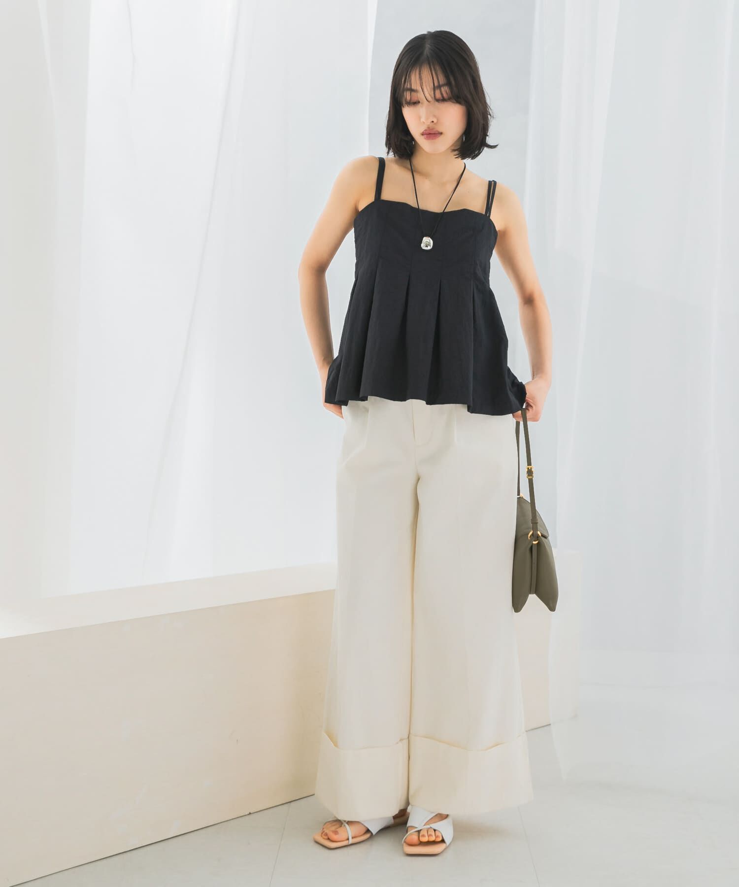 URBAN RESEARCH ROSSO「撥水UVデザインタックキャミソール」|キャミソール|