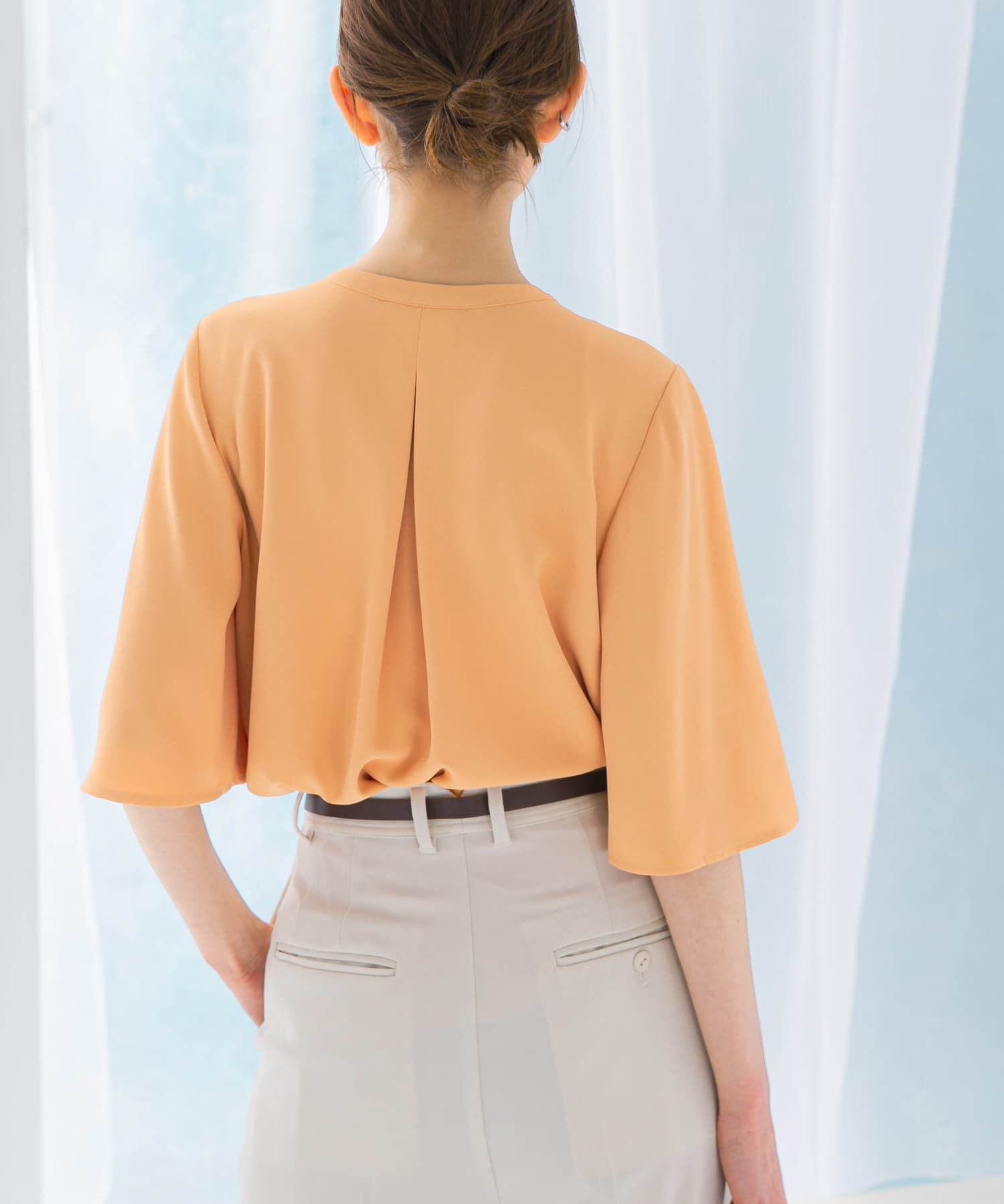 URBAN RESEARCH ROSSO「2WAYウォッシャブルフレアスリーブブラウス」|シャツ・ブラウス|