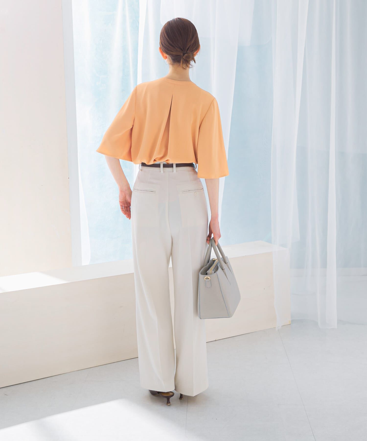 URBAN RESEARCH ROSSO「2WAYウォッシャブルフレアスリーブブラウス」|シャツ・ブラウス|