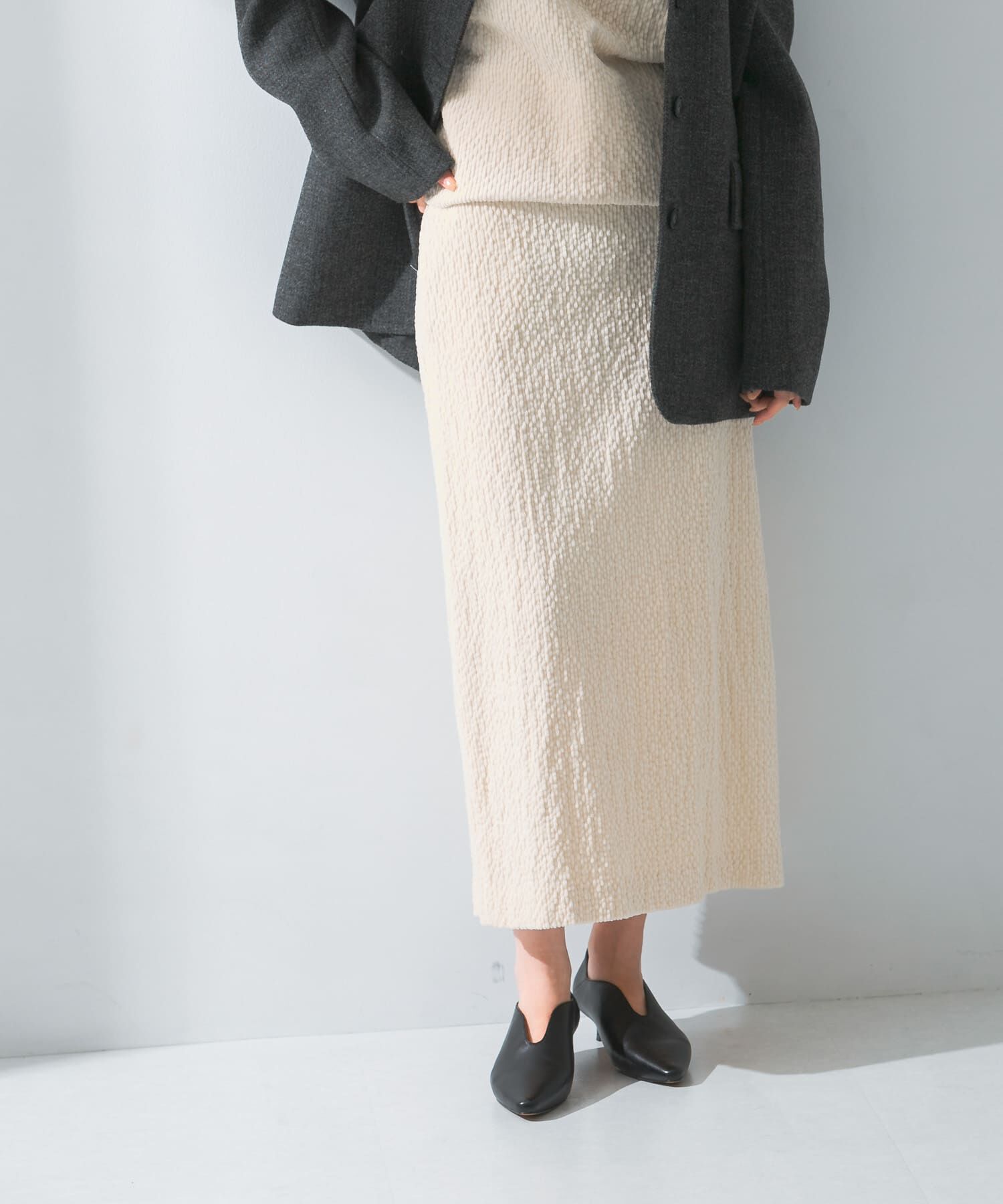 URBAN RESEARCH ROSSO「le　CORDUROY H-LINE SKIRT」|スカート|