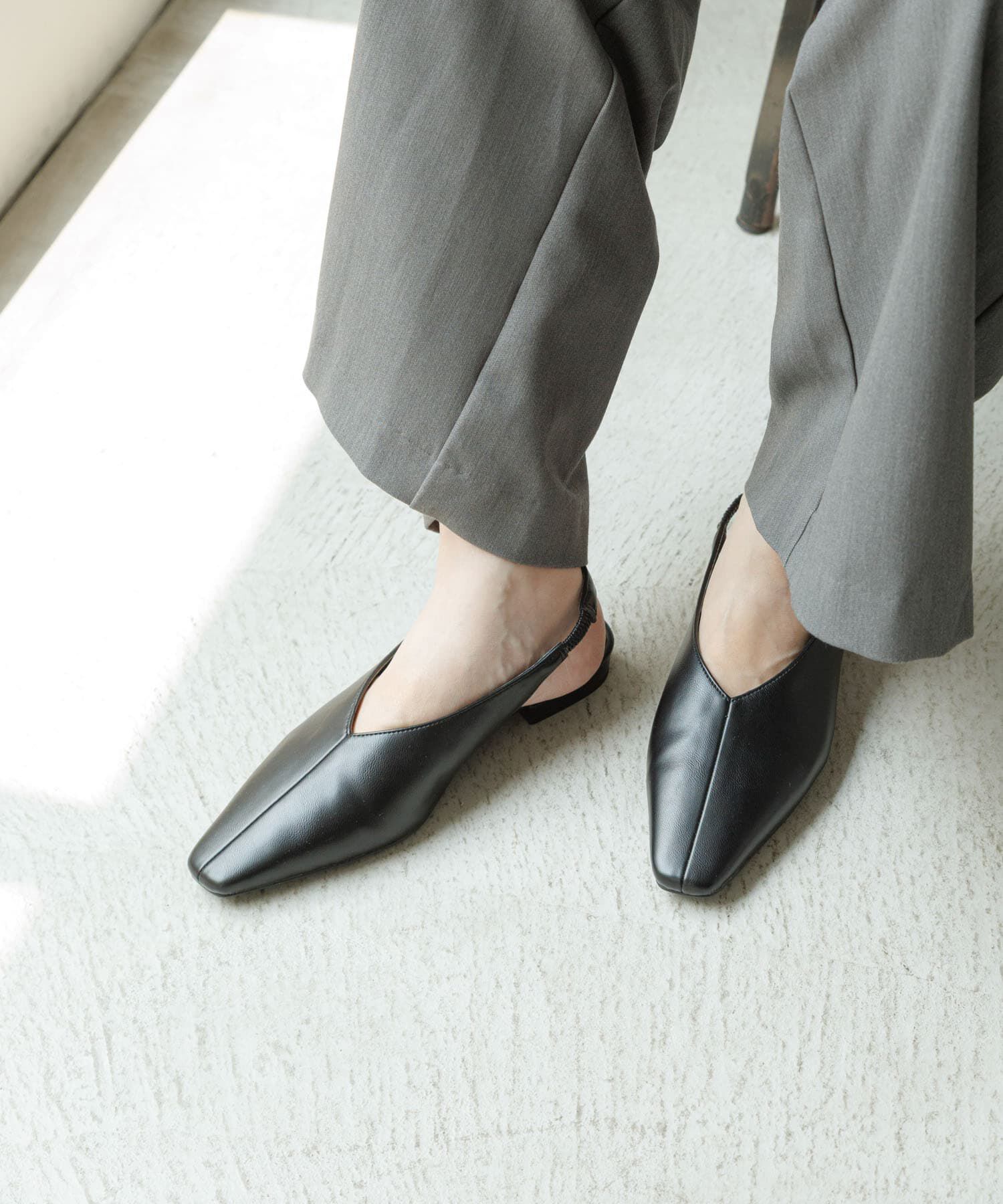 Sonny Label 「バックストラップスクエアパンプス」|パンプス|