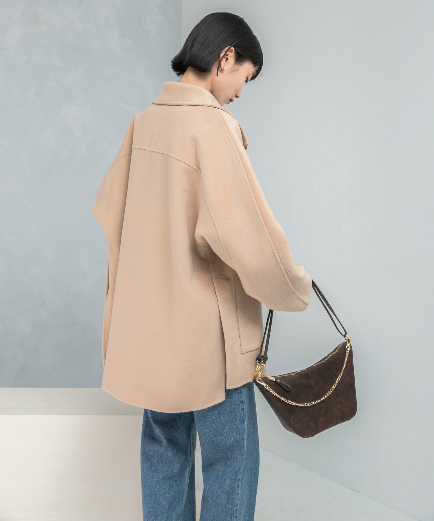 URBAN RESEARCH ROSSO「ダブルジップリバーコート」|ノーカラーコート|