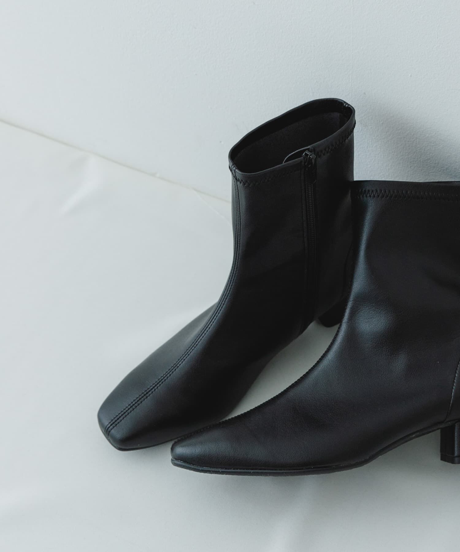 RODE SKO「『MADE IN JAPAN』3センチスクエアトゥショートブーツ」|ショートブーツ|