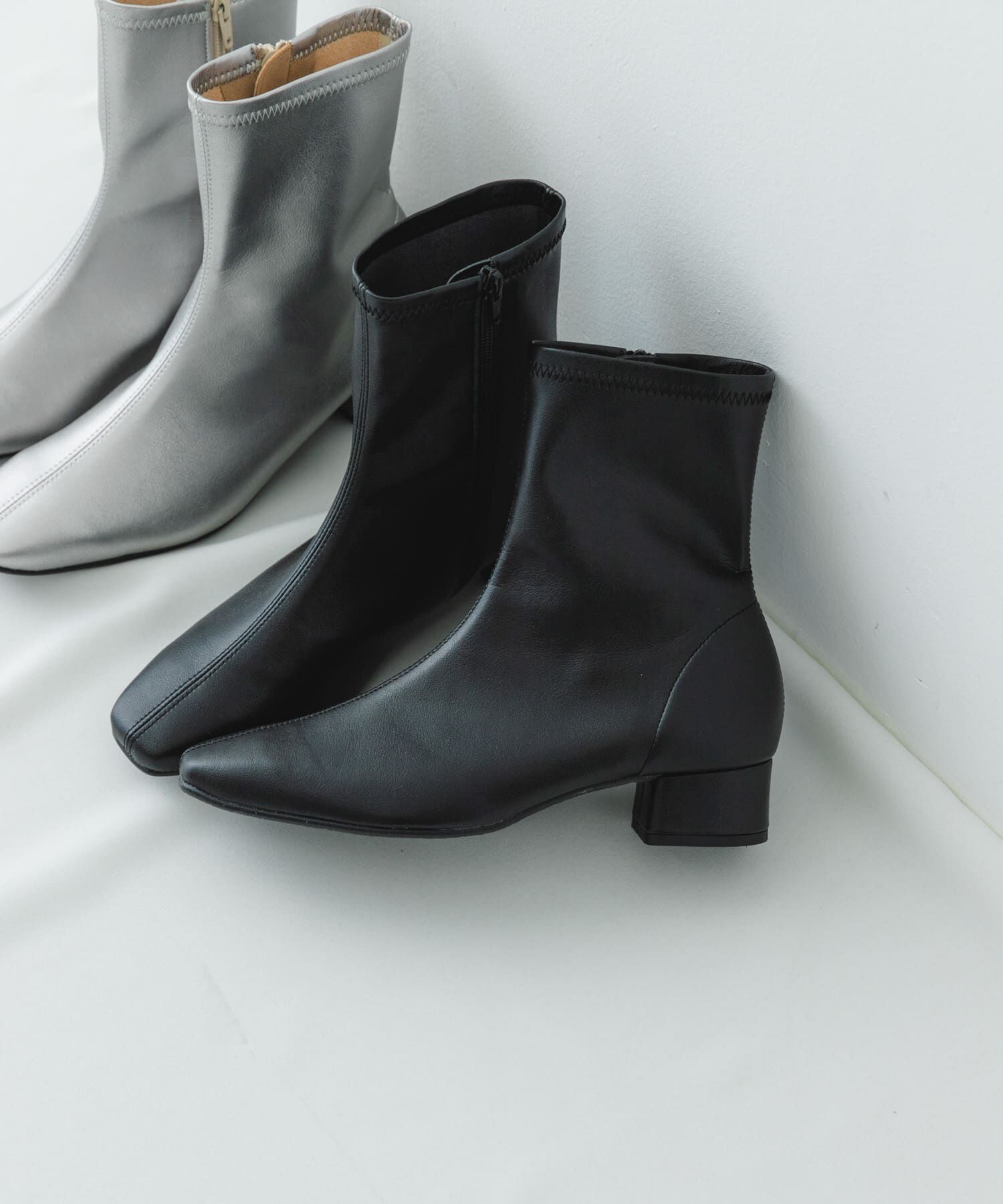 RODE SKO「『MADE IN JAPAN』3センチスクエアトゥショートブーツ」|ショートブーツ|