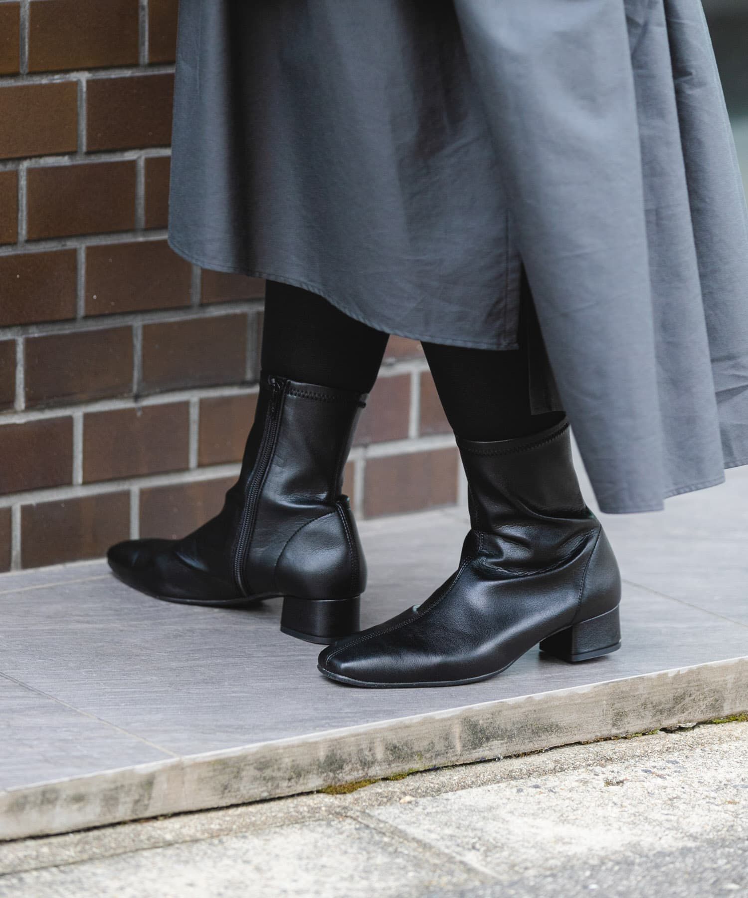 RODE SKO「『MADE IN JAPAN』3センチスクエアトゥショートブーツ」|ショートブーツ|