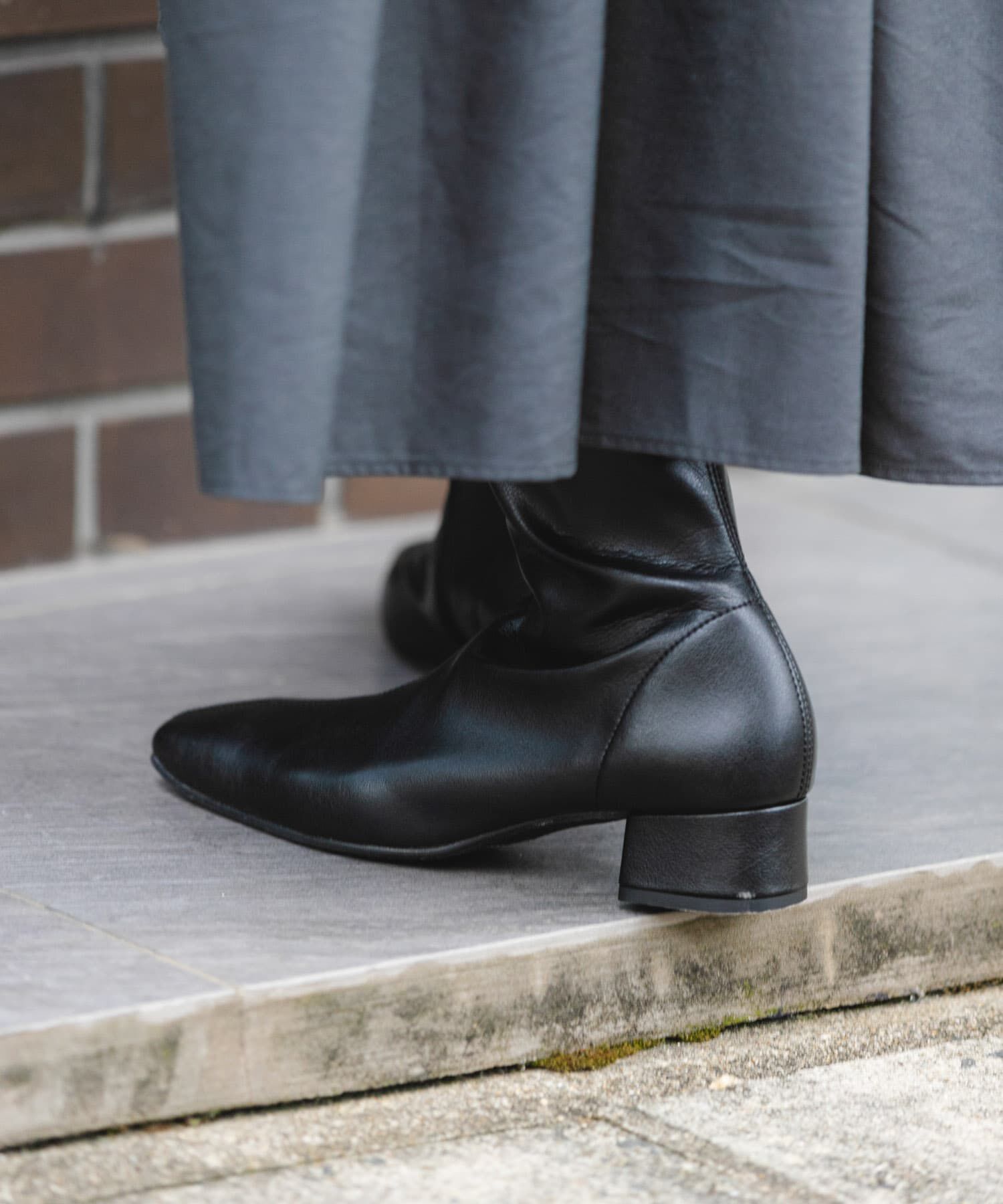 RODE SKO「『MADE IN JAPAN』3センチスクエアトゥショートブーツ」|ショートブーツ|