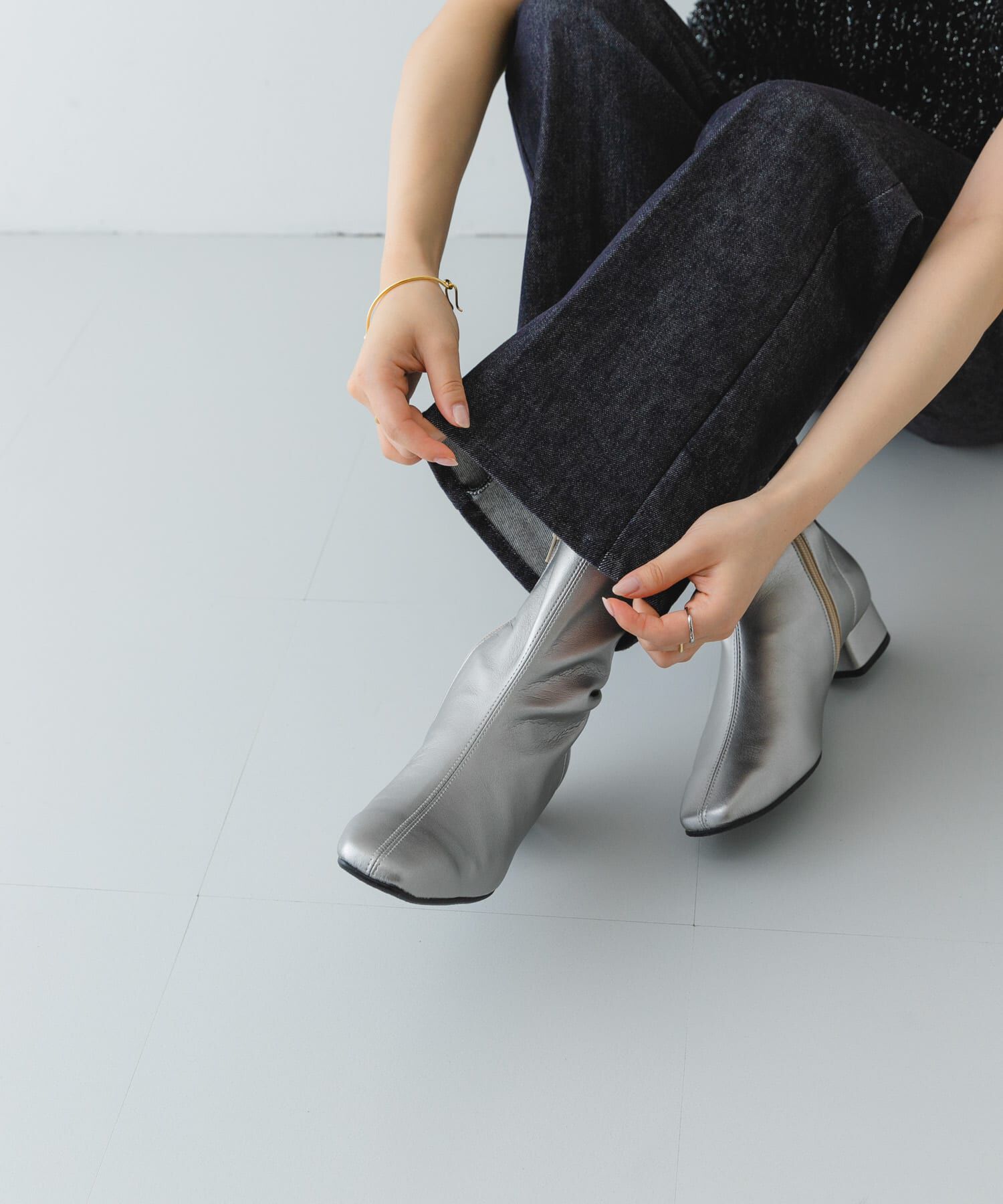 RODE SKO「『MADE IN JAPAN』3センチスクエアトゥショートブーツ」|ショートブーツ|