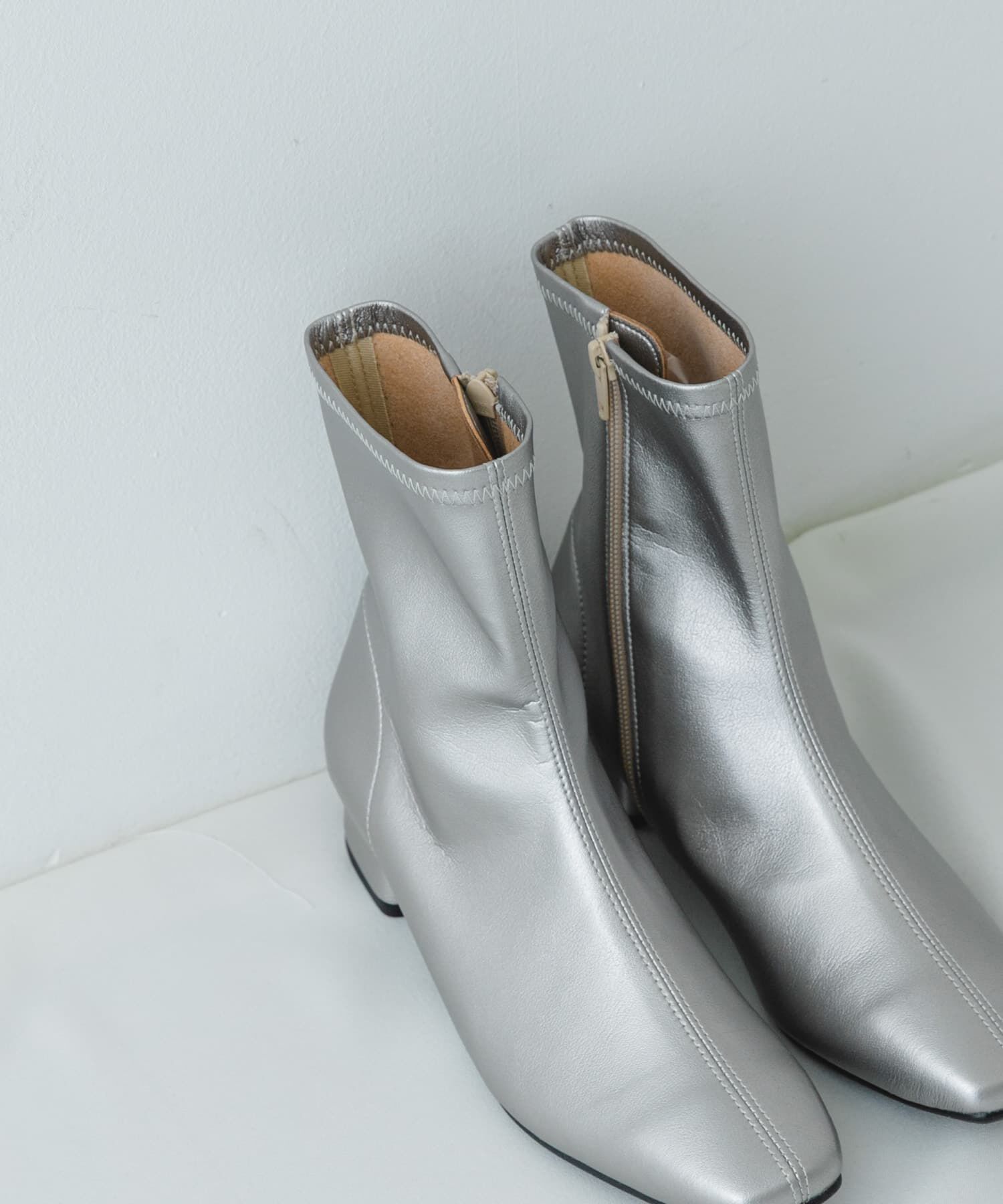 RODE SKO「『MADE IN JAPAN』3センチスクエアトゥショートブーツ」|ショートブーツ|