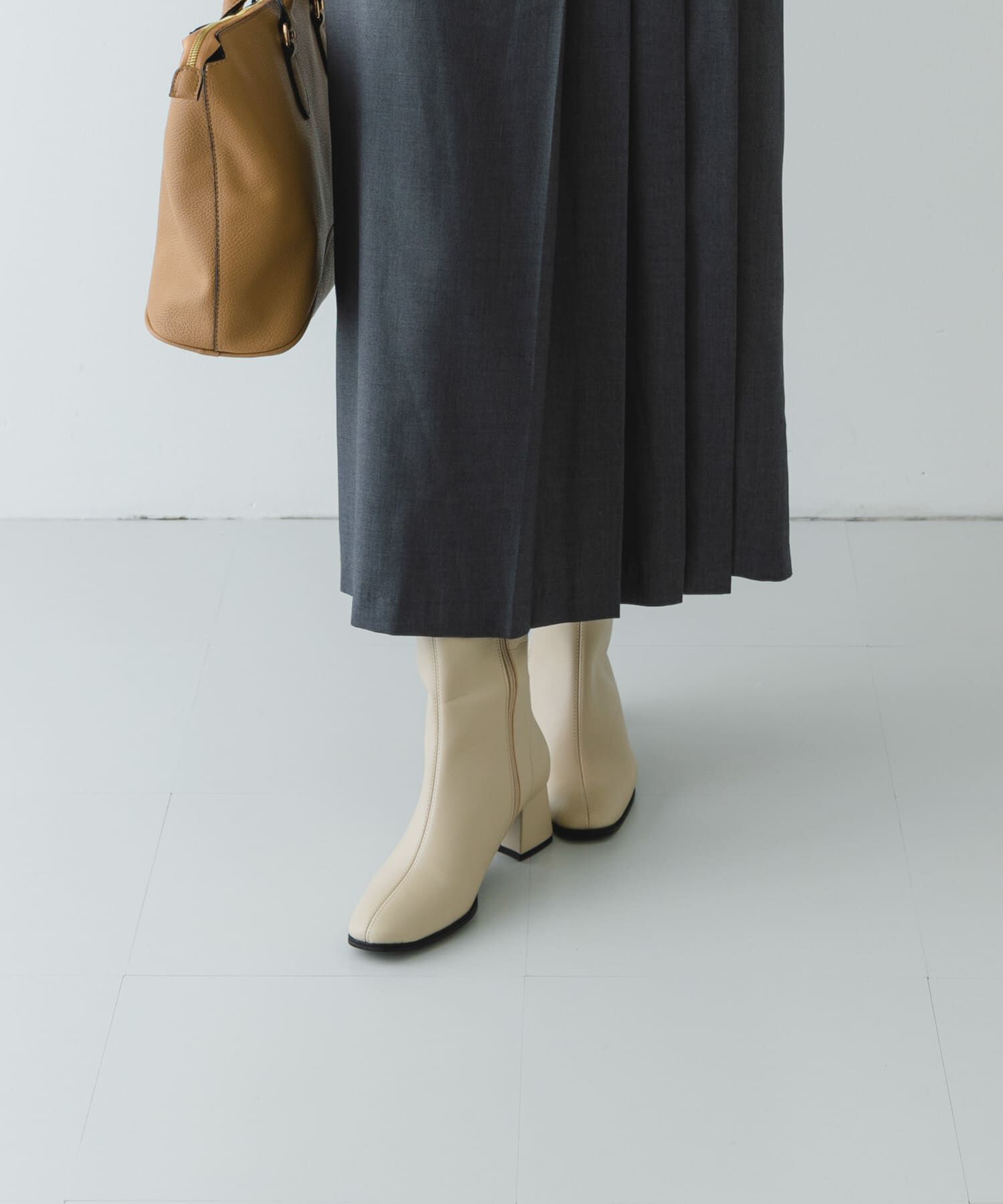 RODE SKO「『MADE IN JAPAN』5.5センチスクエアトゥロングブーツ」|ショートブーツ|