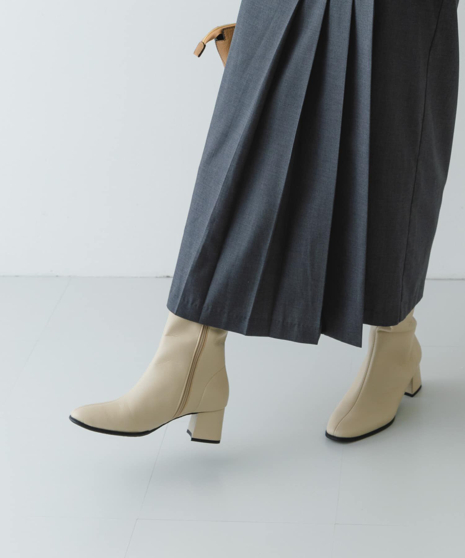 RODE SKO「『MADE IN JAPAN』5.5センチスクエアトゥロングブーツ」|ショートブーツ|