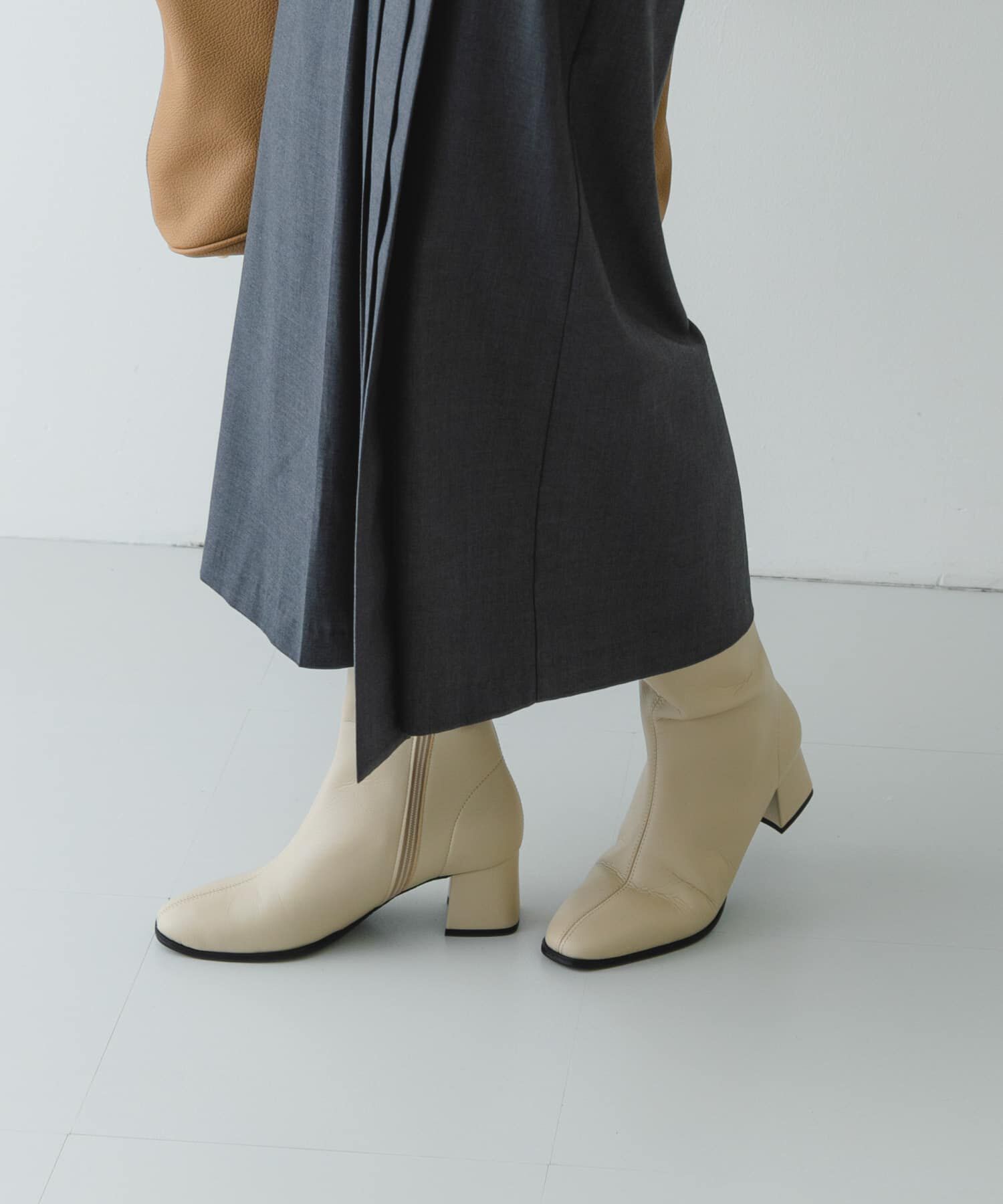 RODE SKO「『MADE IN JAPAN』5.5センチスクエアトゥロングブーツ」|ショートブーツ|