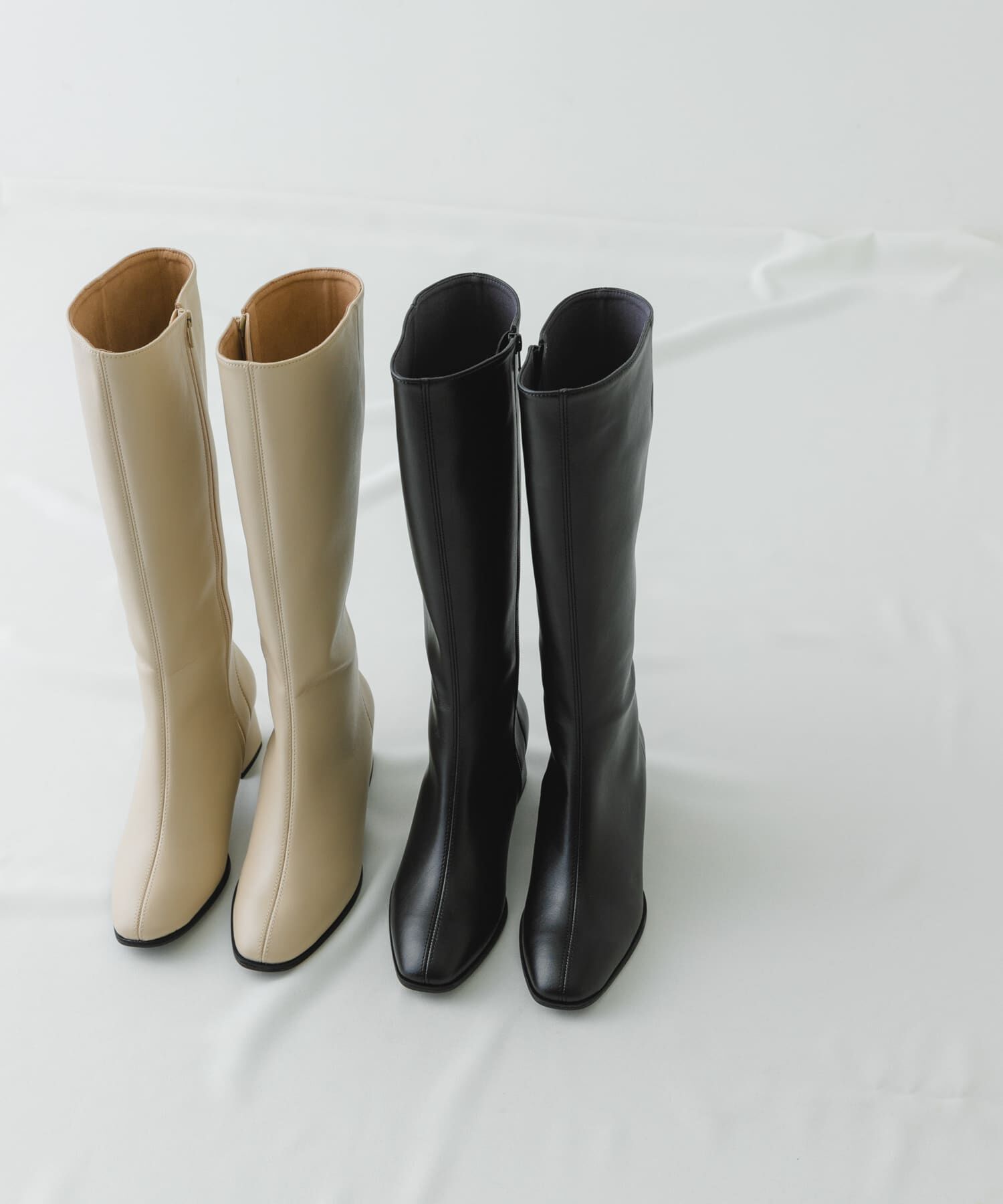 RODE SKO「『MADE IN JAPAN』5.5センチスクエアトゥロングブーツ」|ショートブーツ|