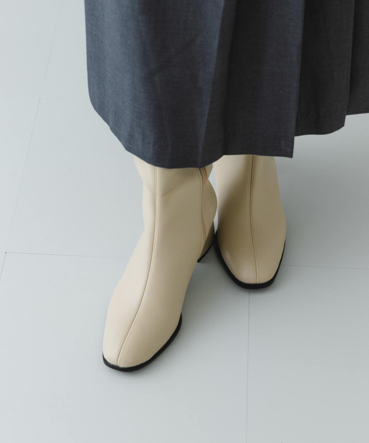 RODE SKO「『MADE IN JAPAN』5.5センチスクエアトゥロングブーツ」|ショートブーツ|