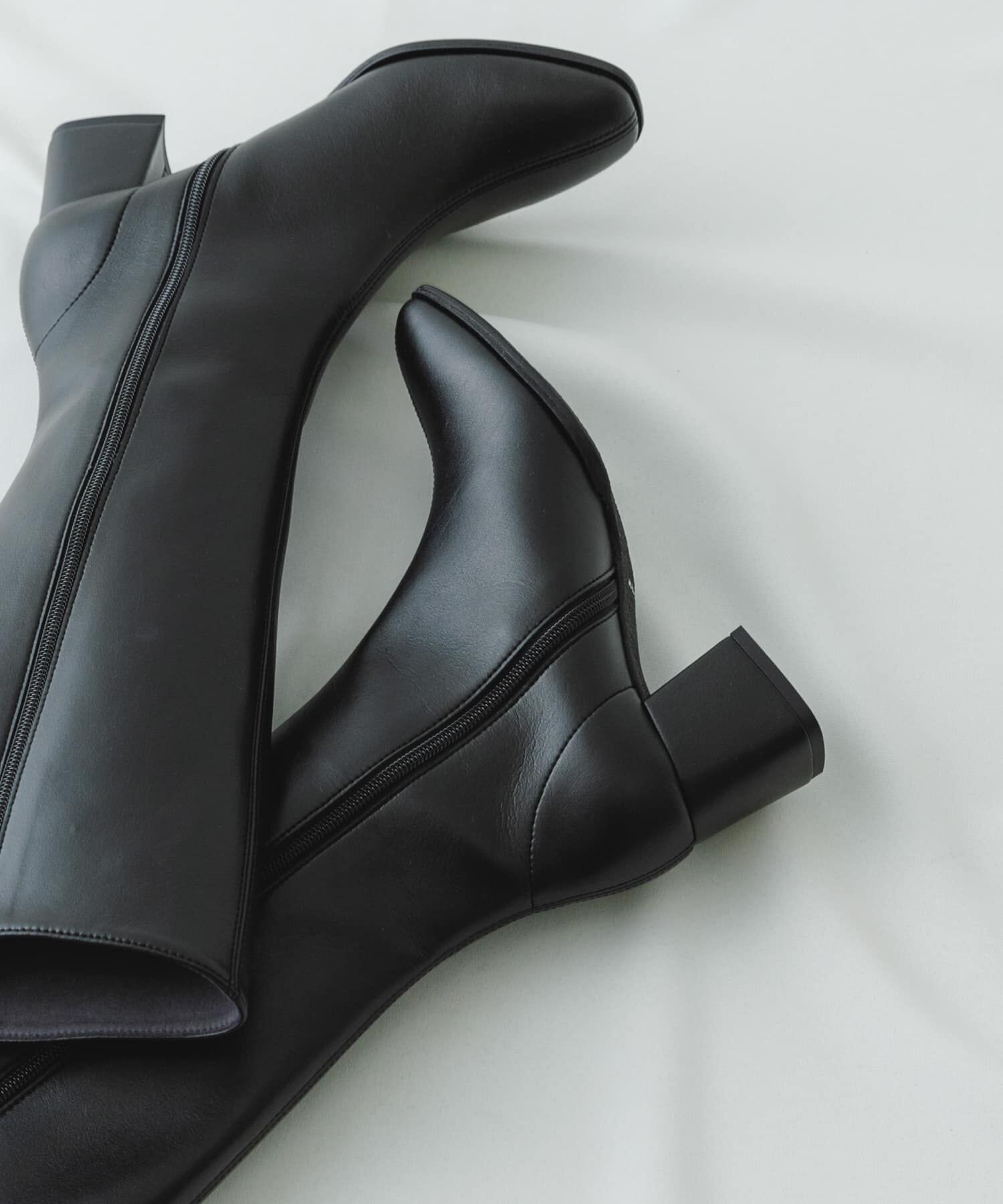 RODE SKO「『MADE IN JAPAN』5.5センチスクエアトゥロングブーツ」|ショートブーツ|