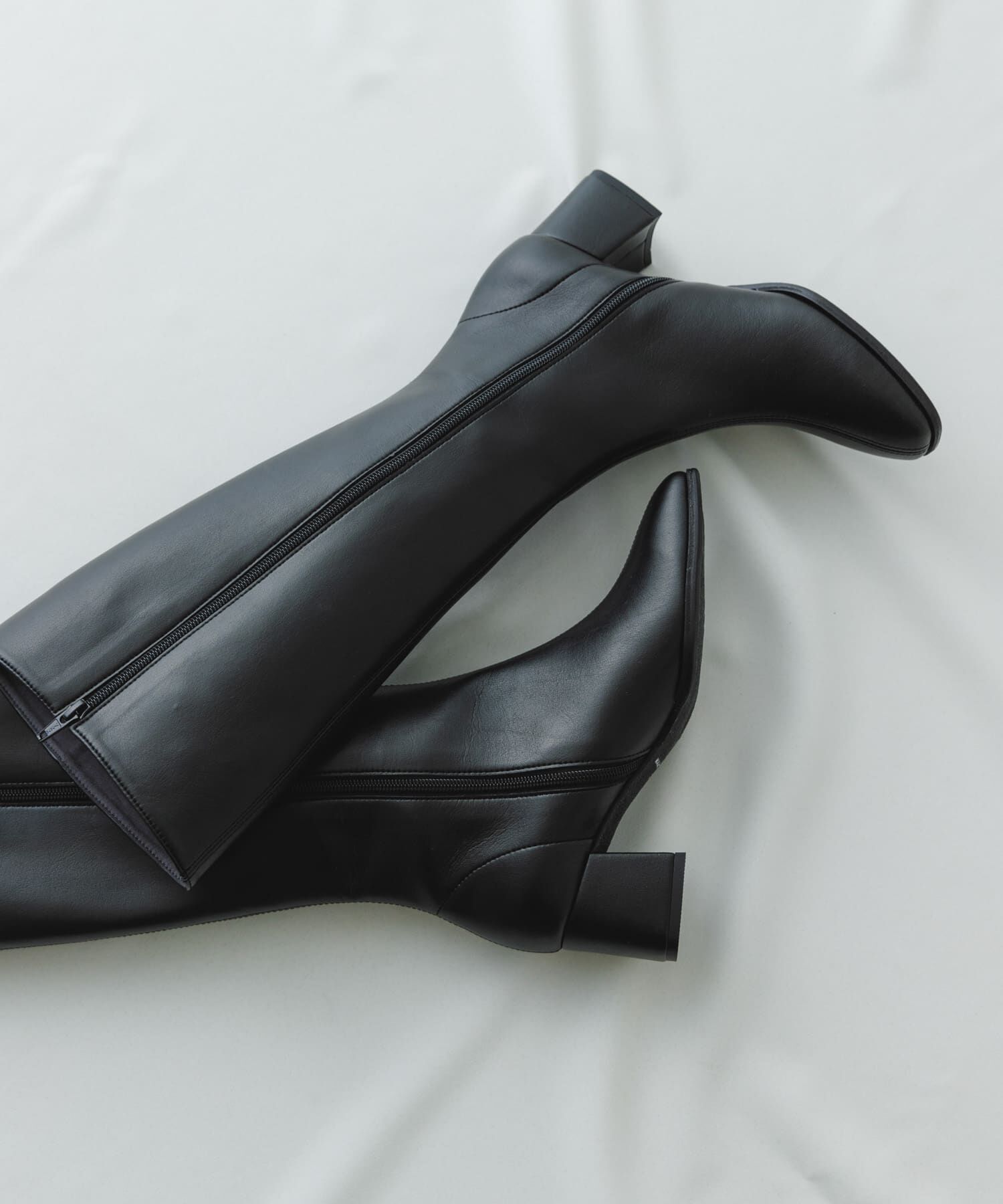 RODE SKO「『MADE IN JAPAN』5.5センチスクエアトゥロングブーツ」|ショートブーツ|