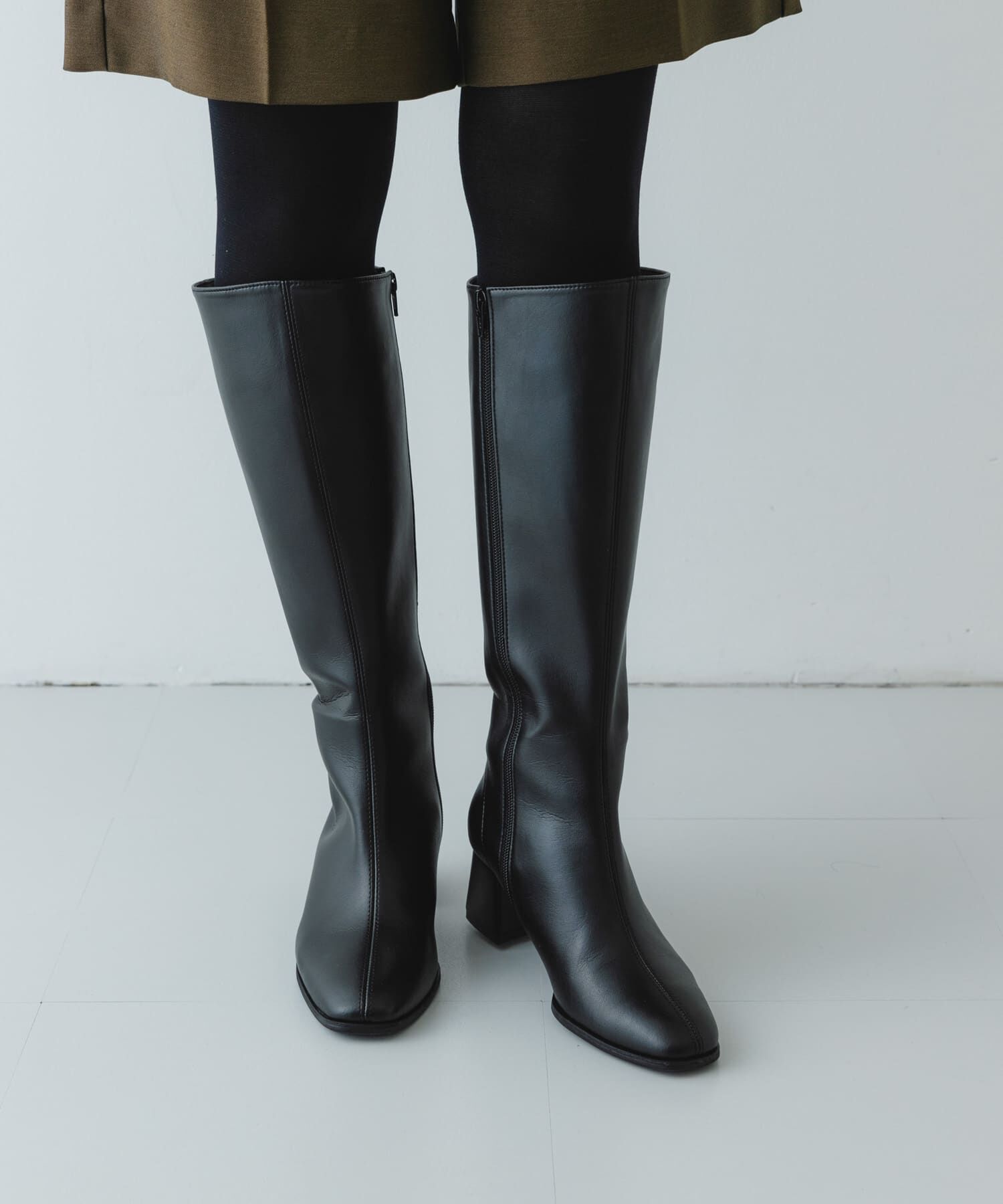 RODE SKO「『MADE IN JAPAN』5.5センチスクエアトゥロングブーツ」|ショートブーツ|