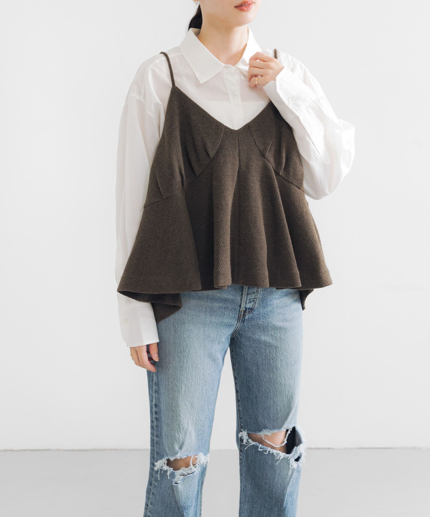 URBAN RESEARCH「『別注』crinkle crinkle crinkle&times;URBAN RESEARCH　wool  lingerie cami」|キャミソール|