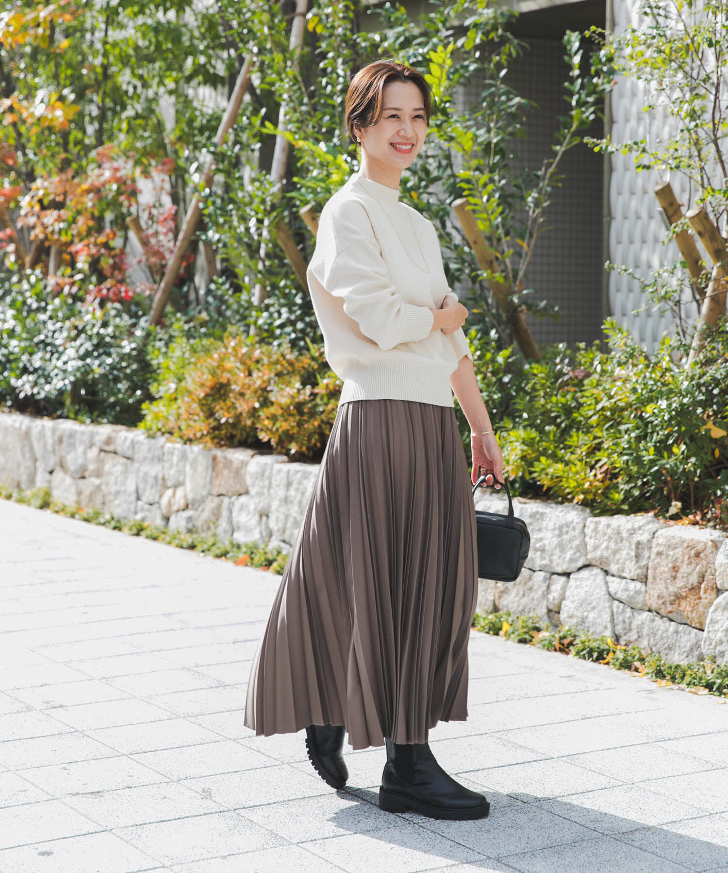 URBAN RESEARCH DOORS「『蓄熱/洗濯可』ボトルネックKNITプルオーバー」|ニット・セーター|