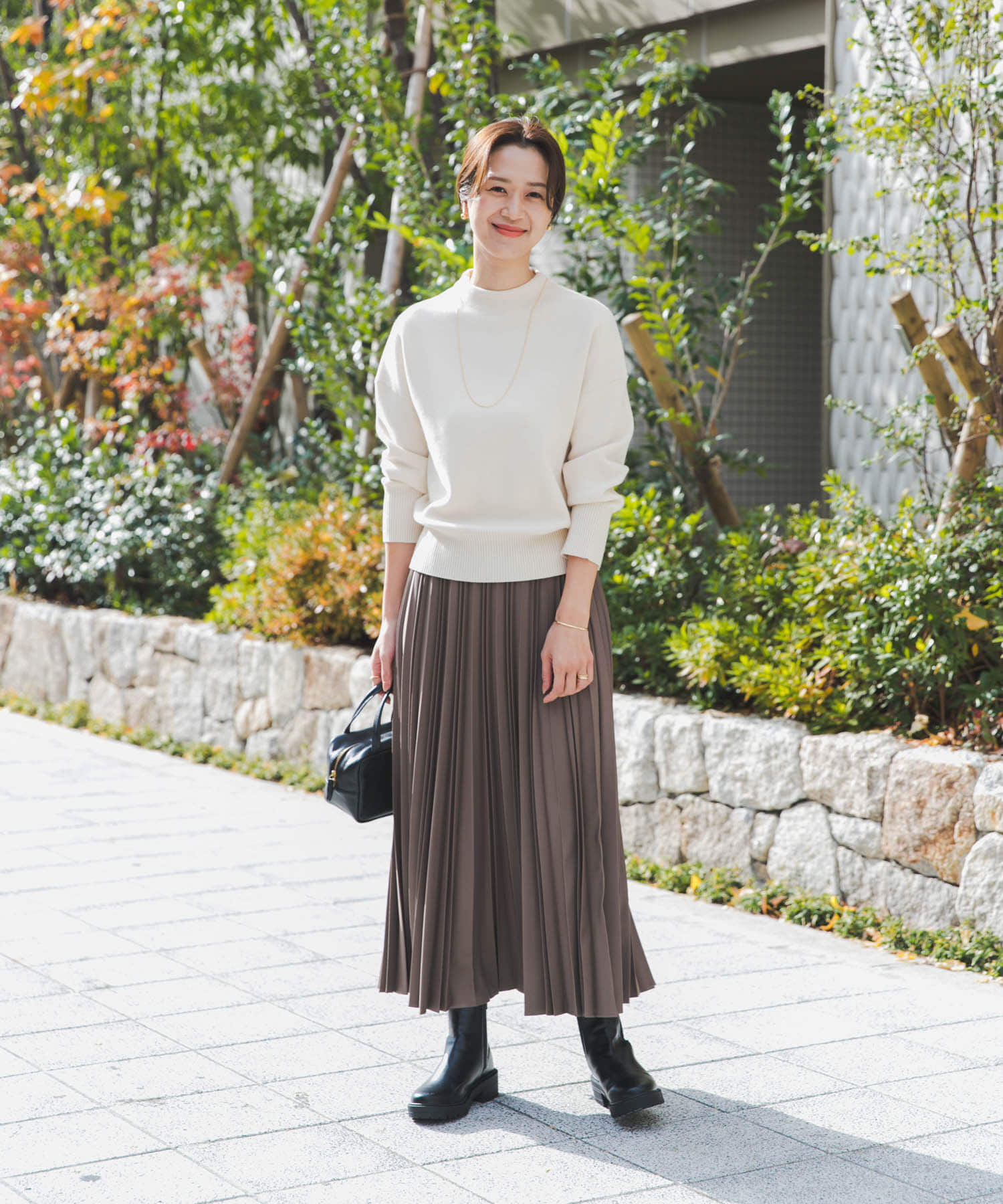 URBAN RESEARCH DOORS「『蓄熱/洗濯可』ボトルネックKNITプルオーバー」|ニット・セーター|