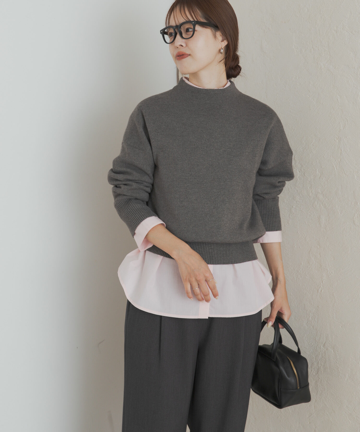 URBAN RESEARCH DOORS「『蓄熱/洗濯可』ボトルネックKNITプルオーバー」|ニット・セーター|