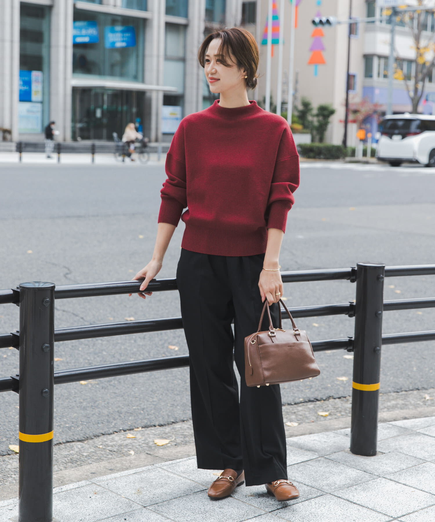 URBAN RESEARCH DOORS「『蓄熱/洗濯可』ボトルネックKNITプルオーバー」|ニット・セーター|