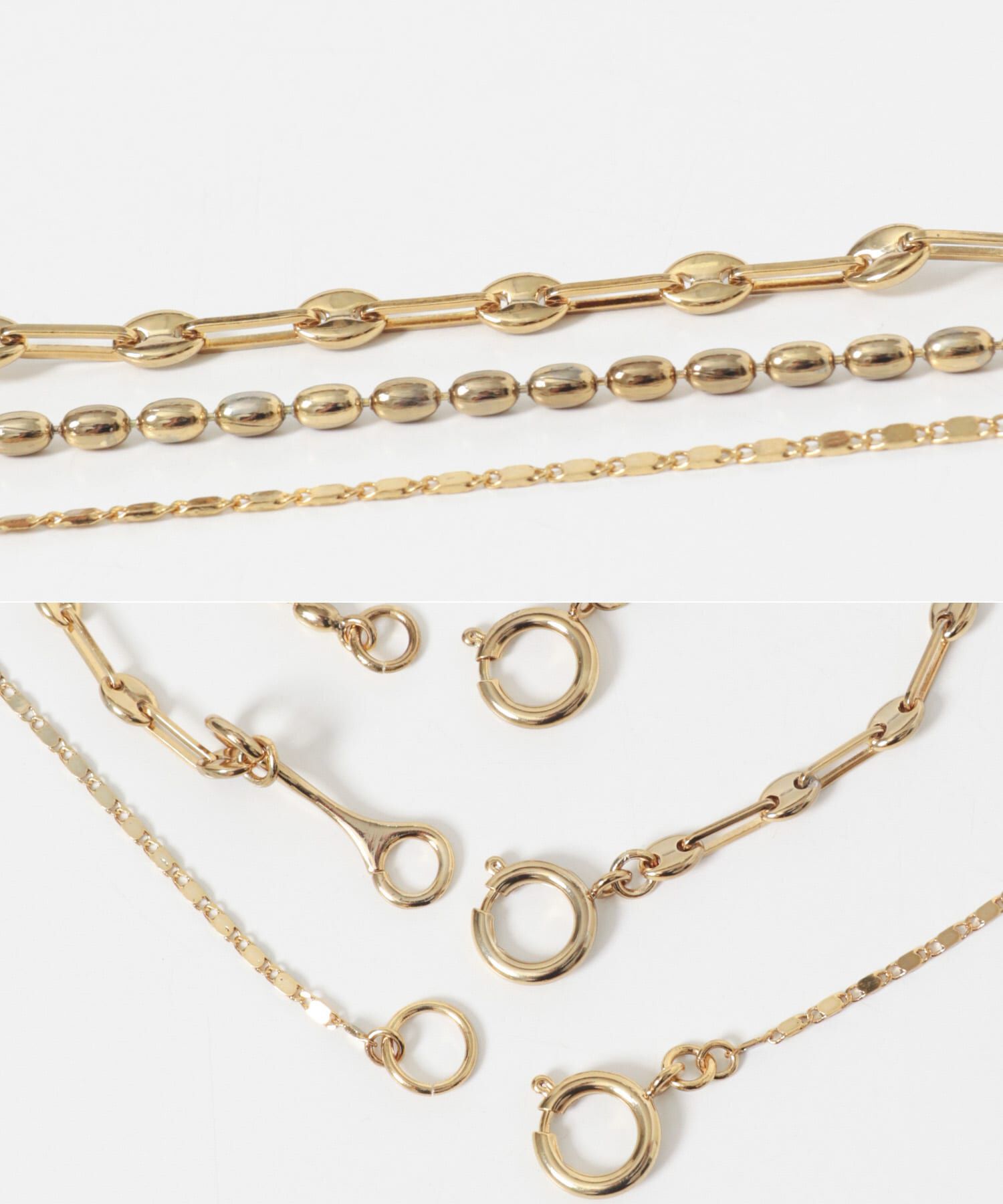 URBAN RESEARCH ROSSO「in mood　MULTI LINK CHAIN 3P necklace」|ネックレス|