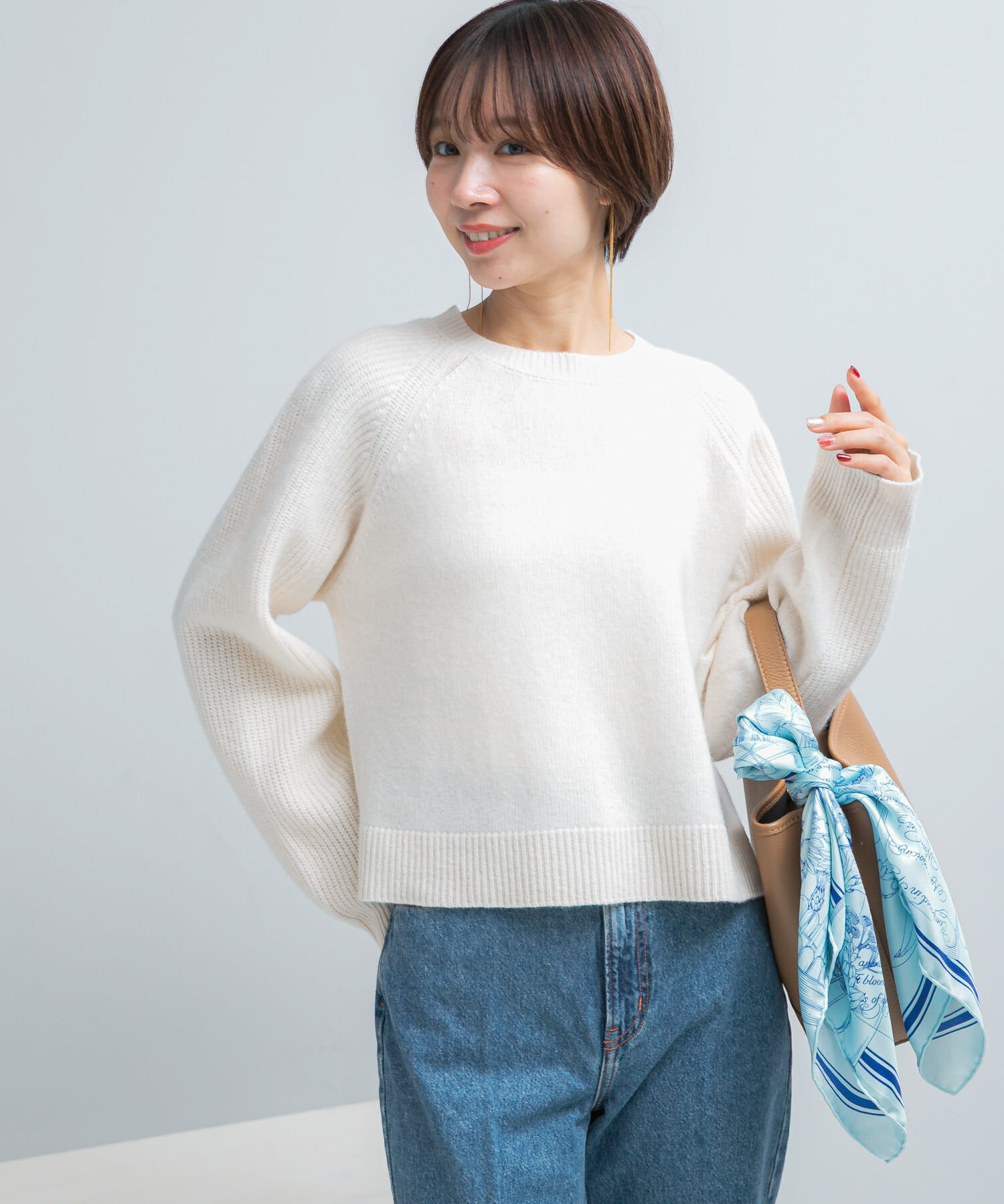 URBAN RESEARCH ROSSO「スーパーファインラムズウールショートニット」|ニット・セーター|