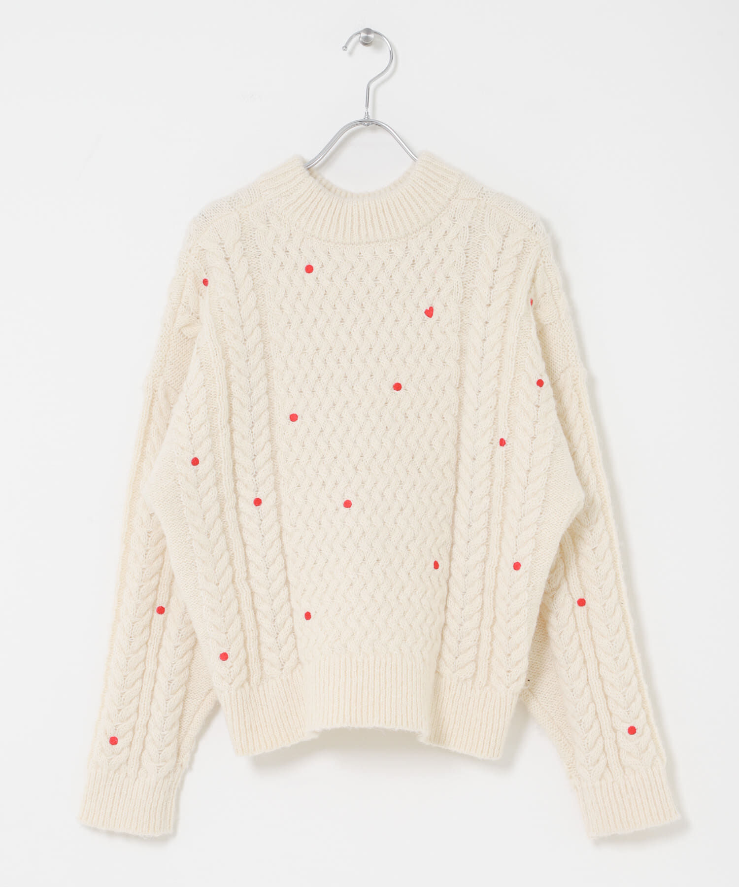 Sonny Label 「刺繍ケーブルニット」|ニット・セーター|