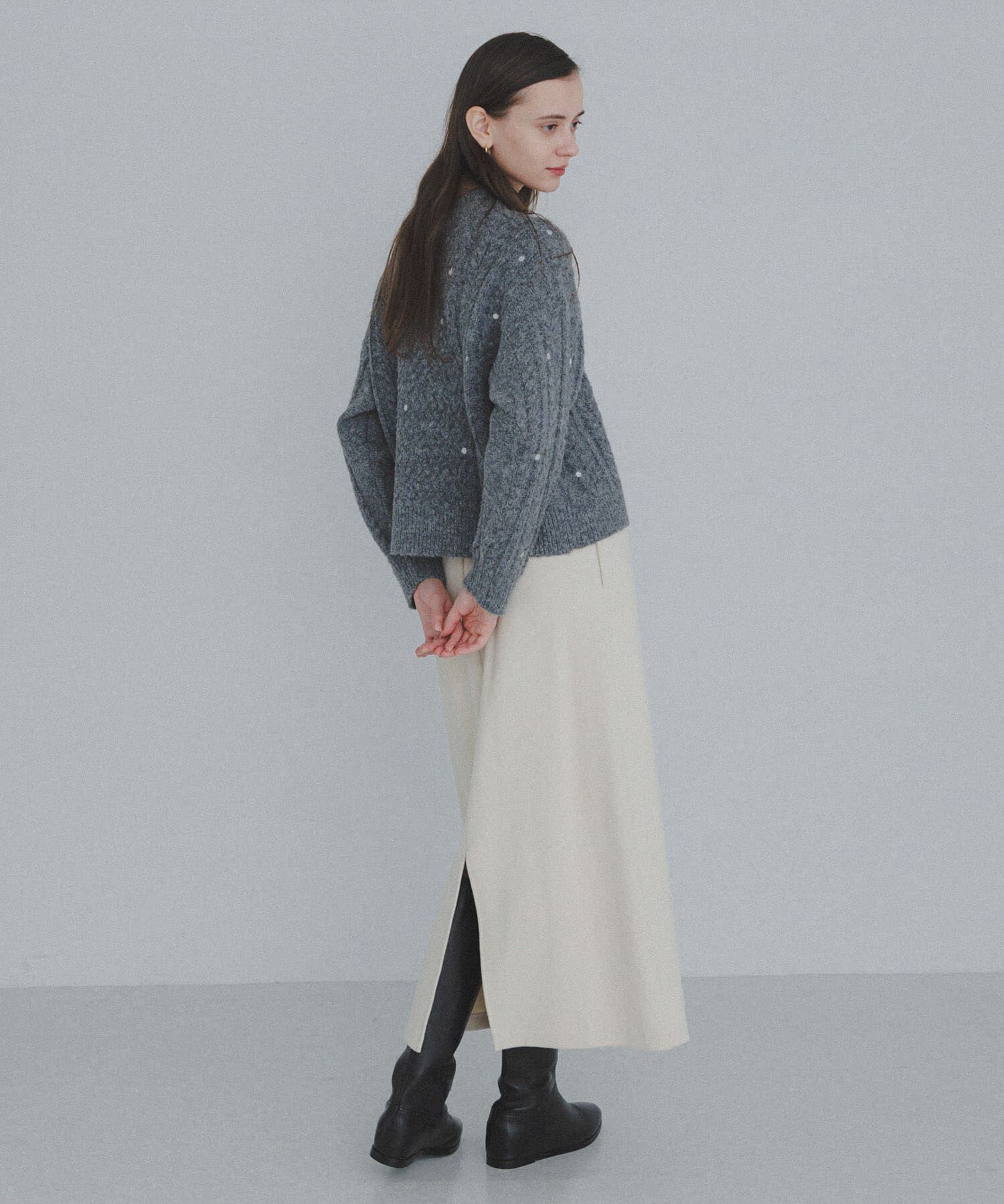 Sonny Label 「刺繍ケーブルニット」|ニット・セーター|