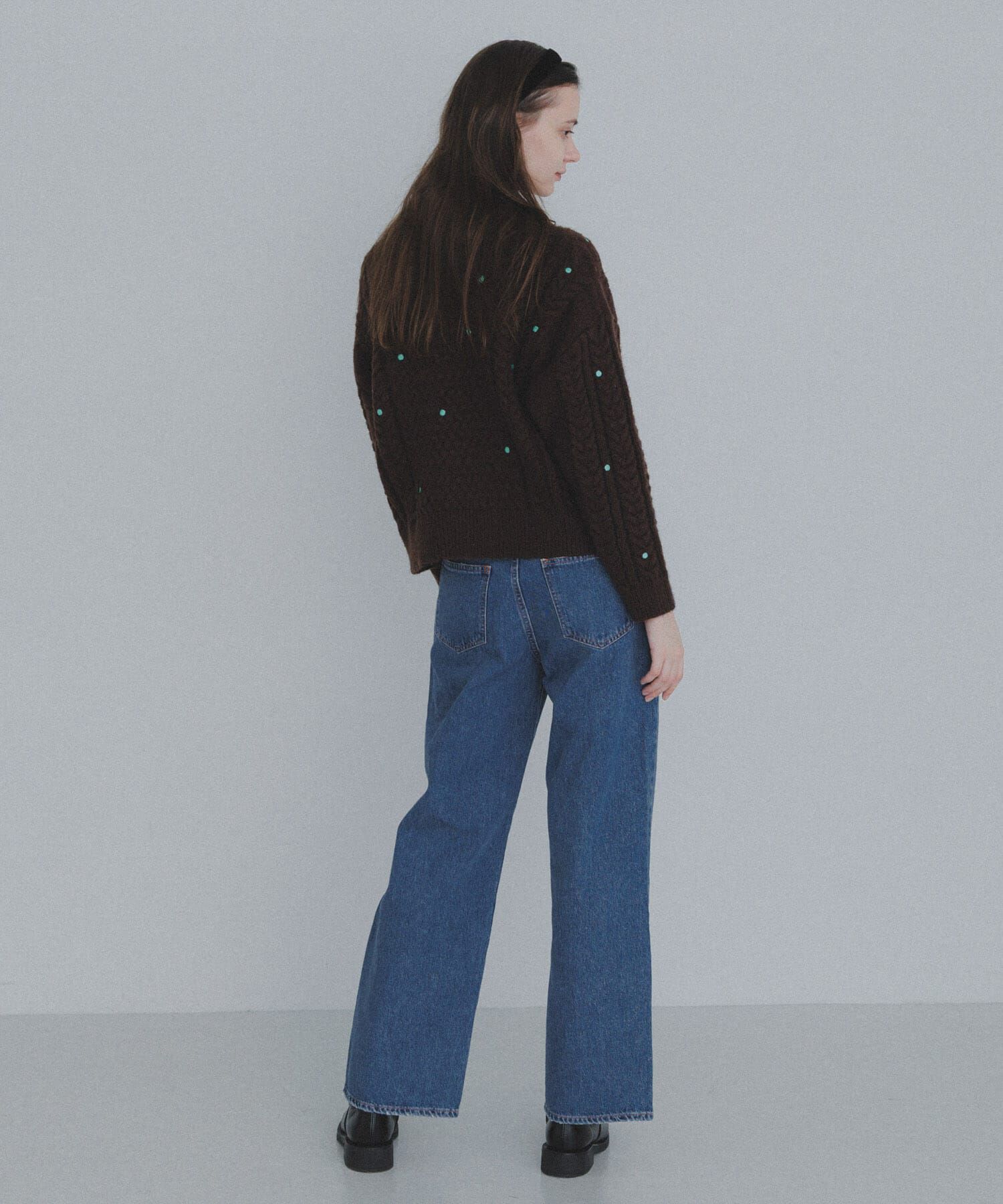 Sonny Label 「刺繍ケーブルニット」|ニット・セーター|