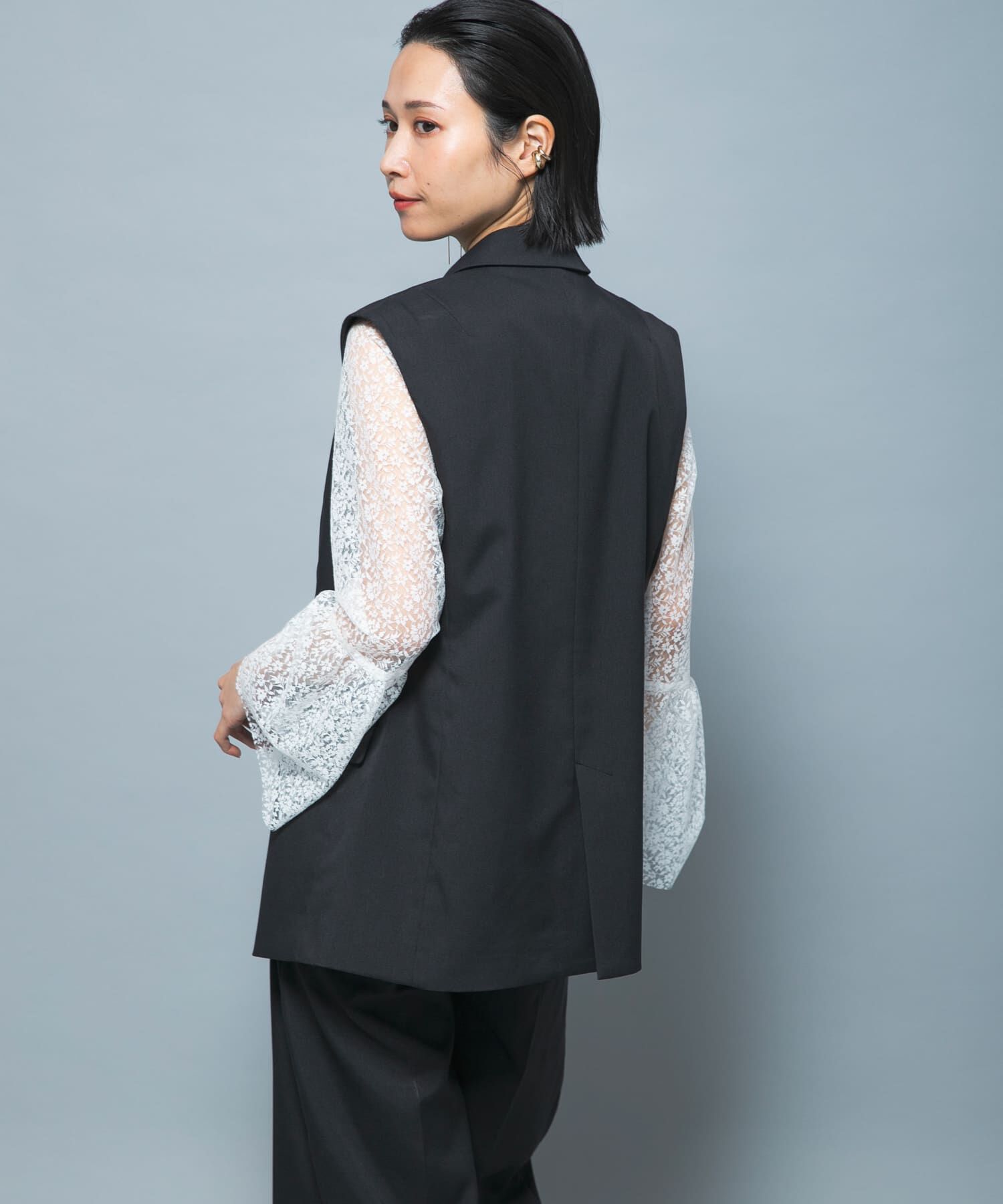 URBAN RESEARCH ROSSO「防シワシャンブレーツイルダブルジレ」|ベスト・ジレ|