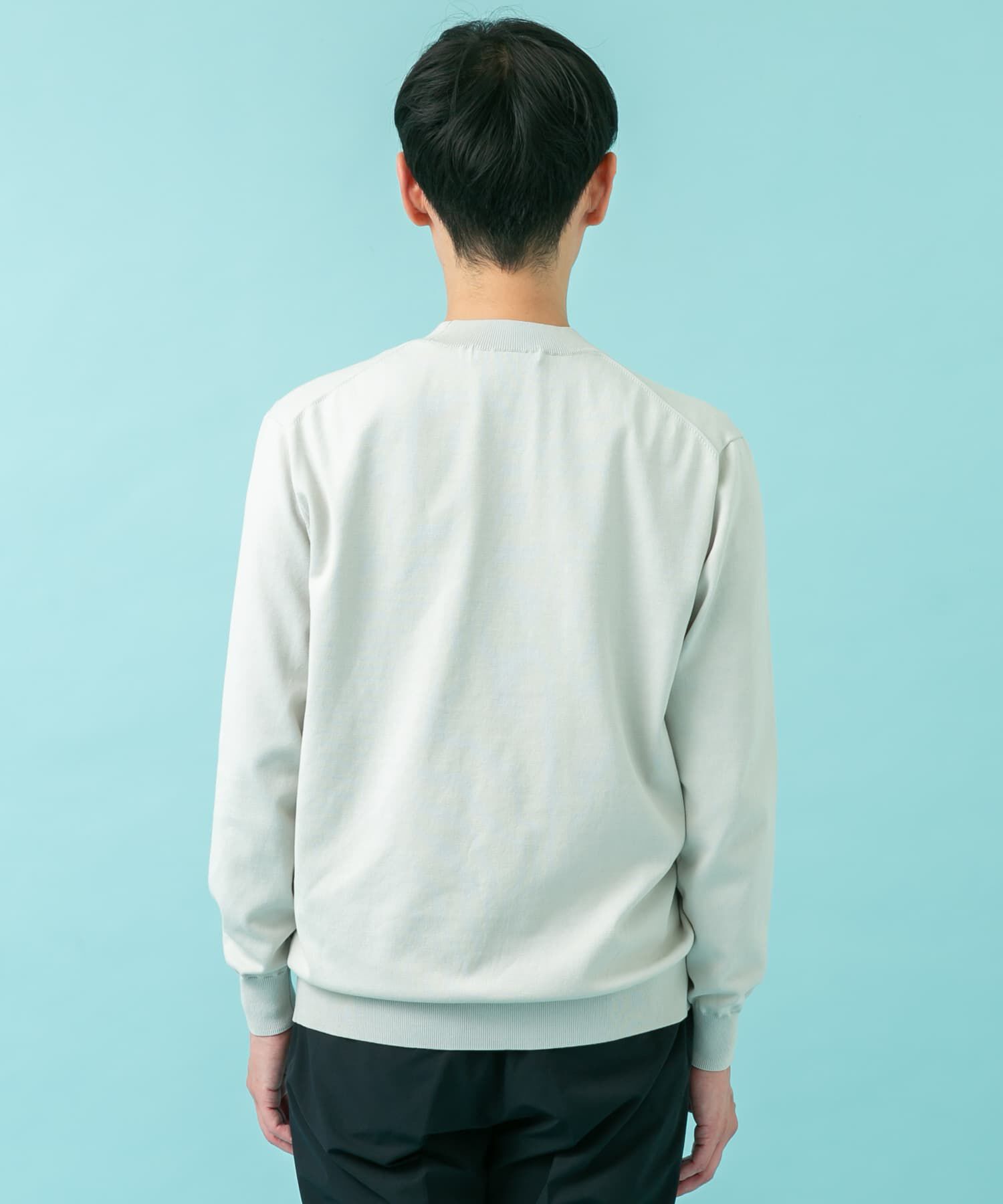 URBAN RESEARCH DOORS「LIFE STYLE TAILOR　ハイゲージクルーネック長袖ニット」|ニット・セーター|