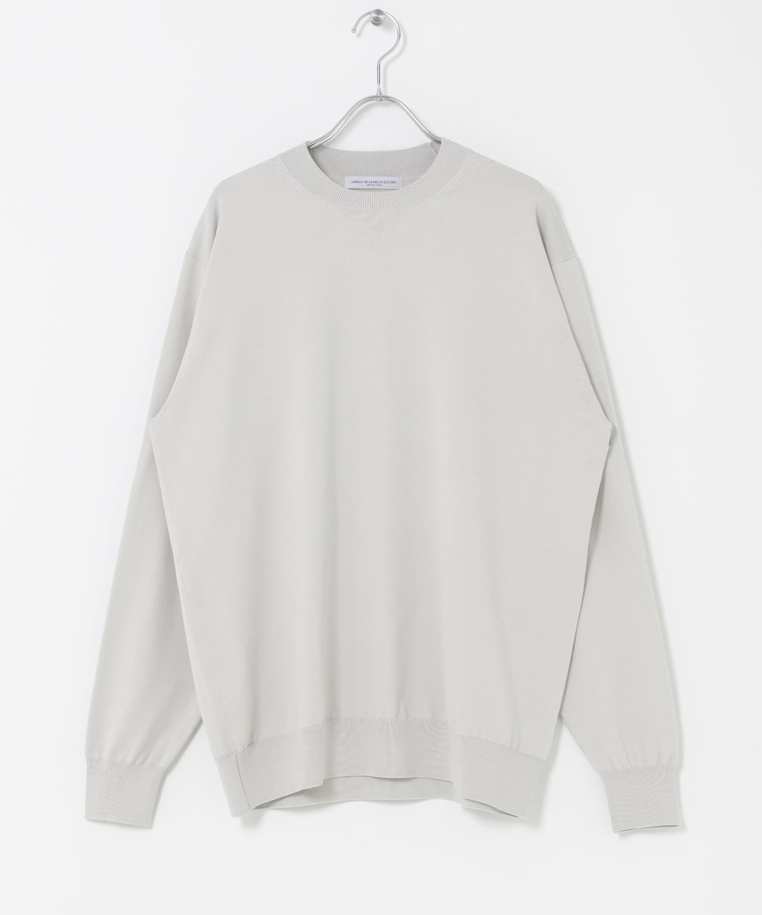 URBAN RESEARCH DOORS「LIFE STYLE TAILOR　ハイゲージクルーネック長袖ニット」|ニット・セーター|