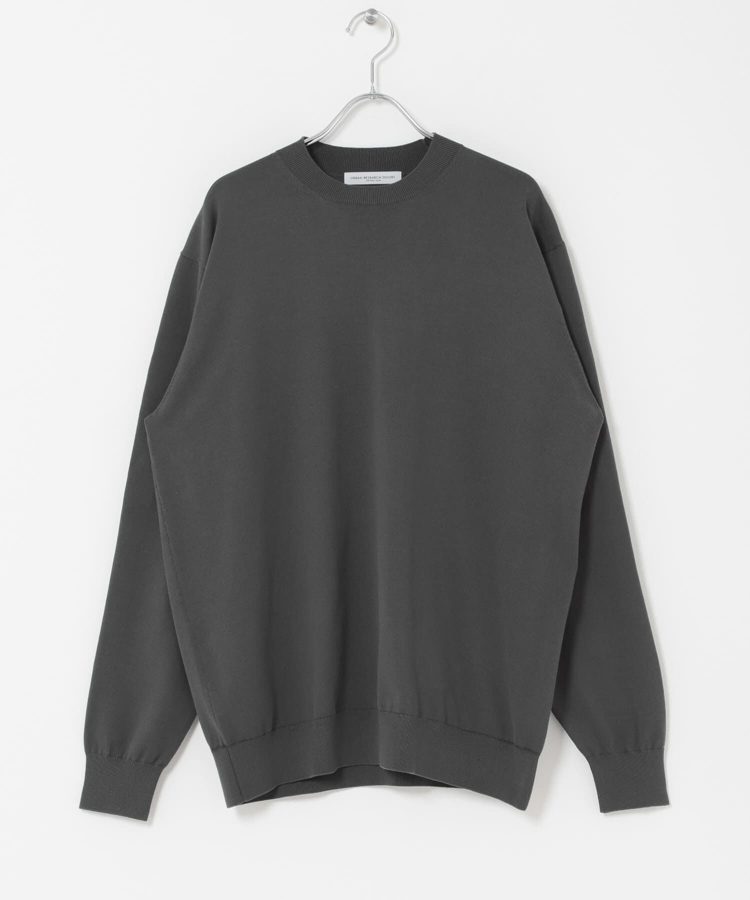 URBAN RESEARCH DOORS「LIFE STYLE TAILOR　ハイゲージクルーネック長袖ニット」|ニット・セーター|
