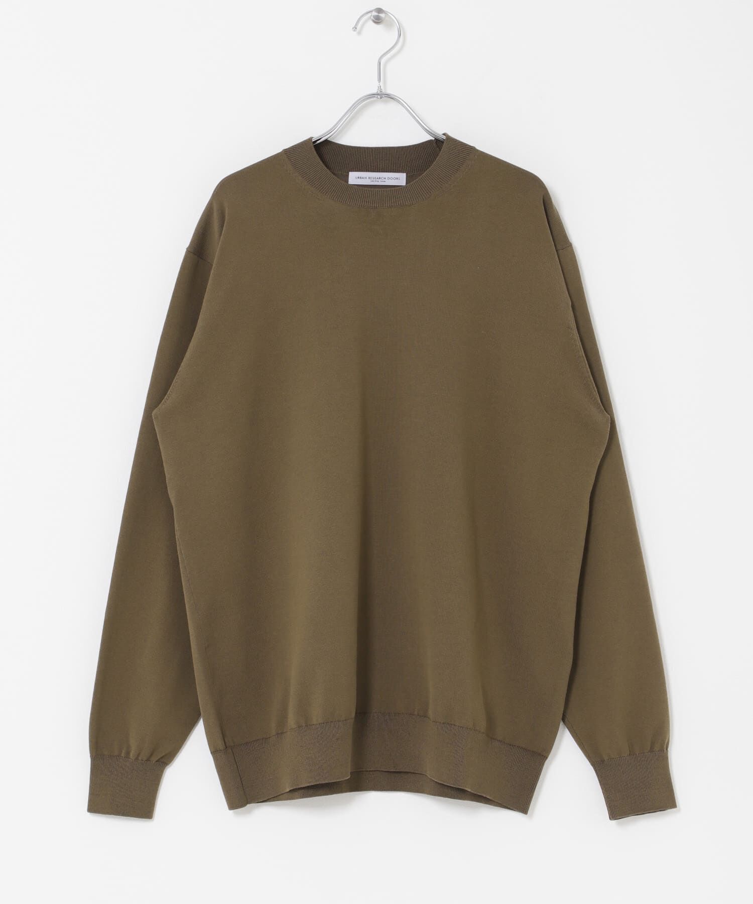 URBAN RESEARCH DOORS「LIFE STYLE TAILOR　ハイゲージクルーネック長袖ニット」|ニット・セーター|