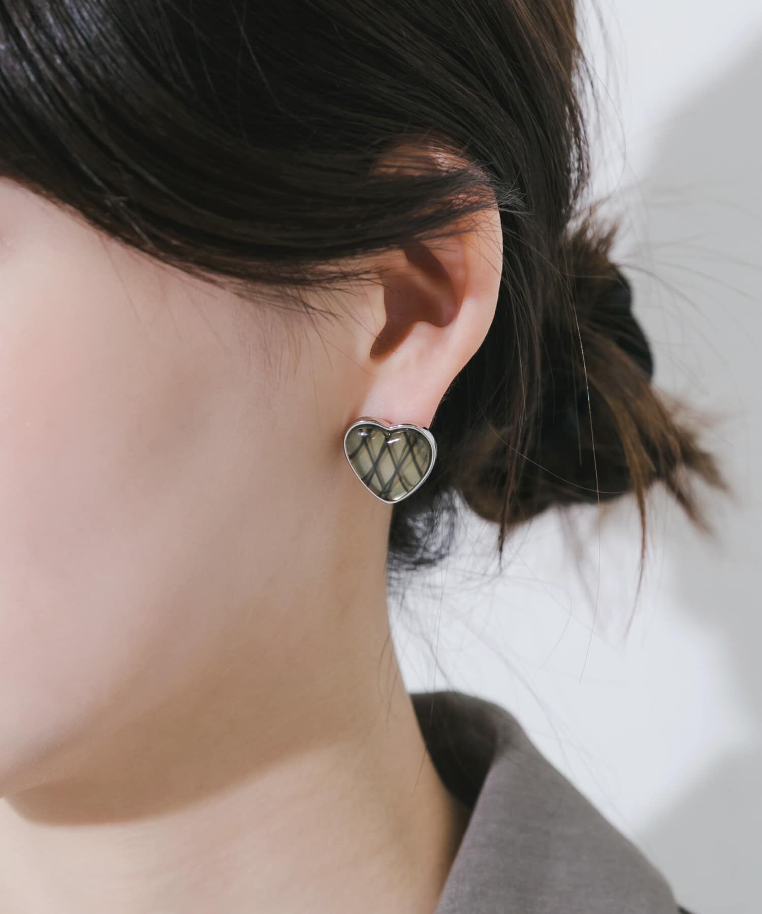 SMELLY「ジュシメタルハートピアス」|ピアス|