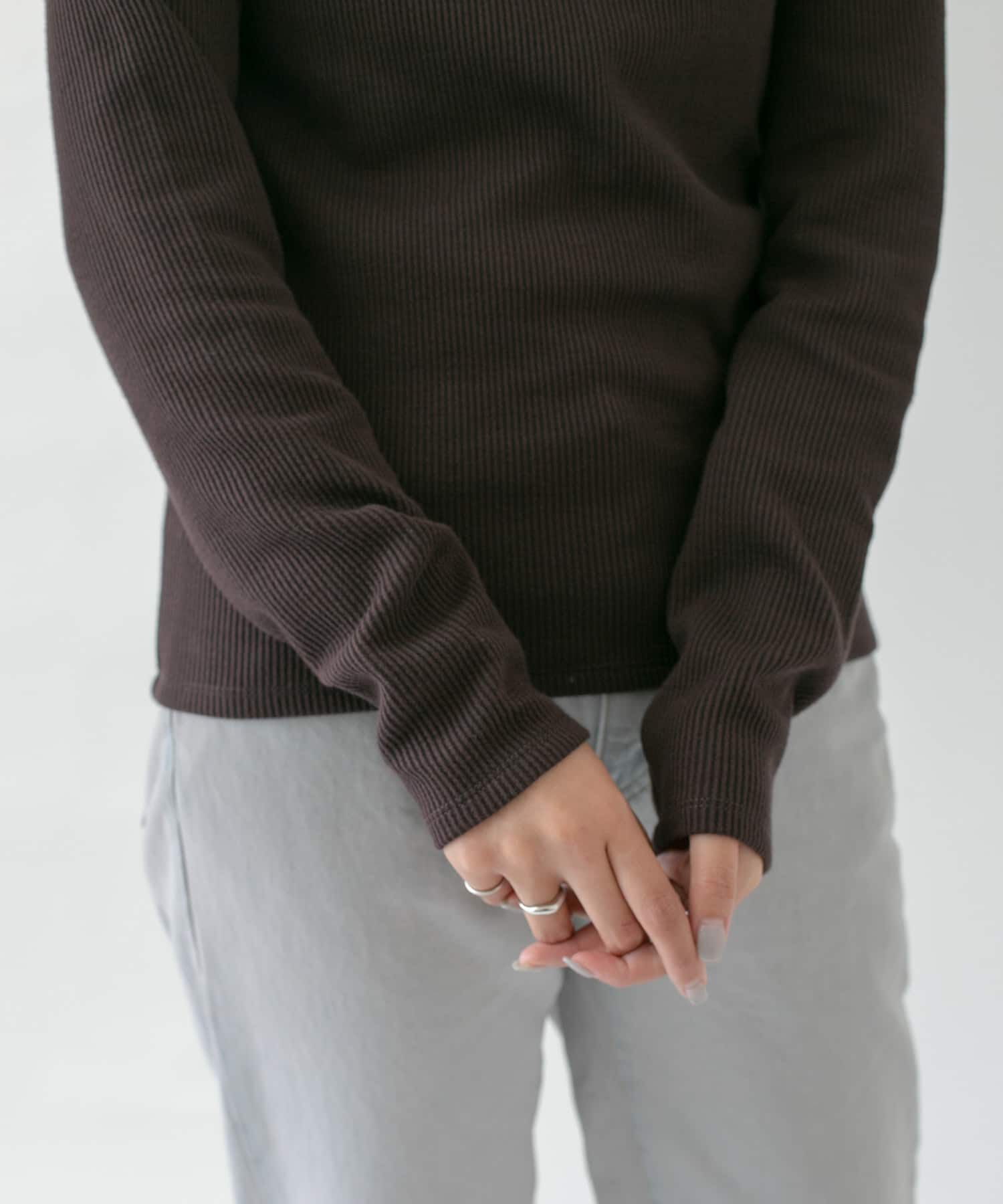  「ラグランラインオープンカットソー」|Tシャツ・カットソー|