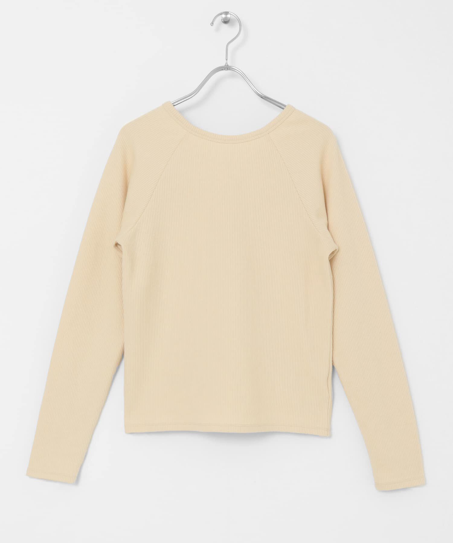  「ラグランラインオープンカットソー」|Tシャツ・カットソー|