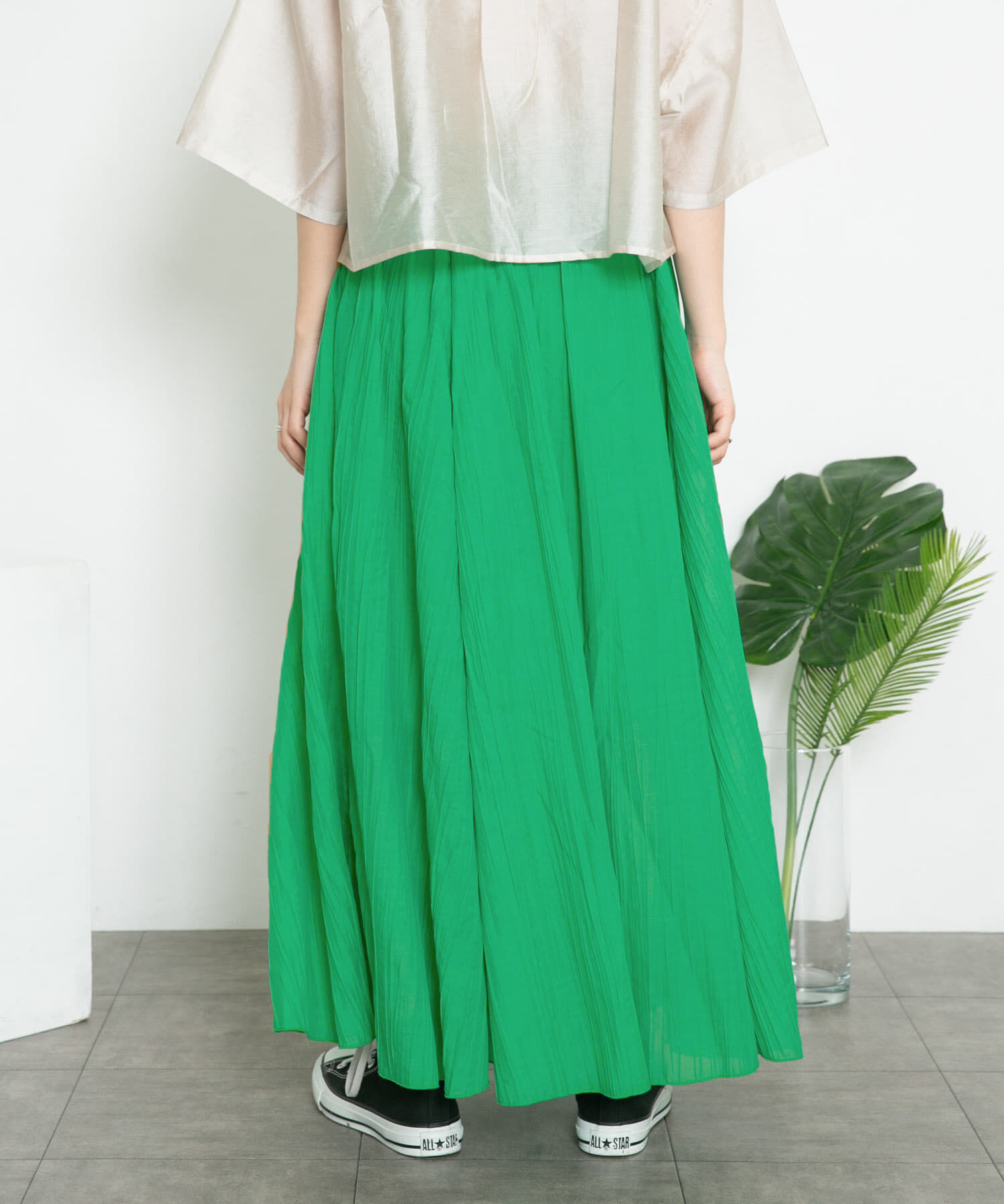  「シアーボリュームフレアスカート」|スカート|