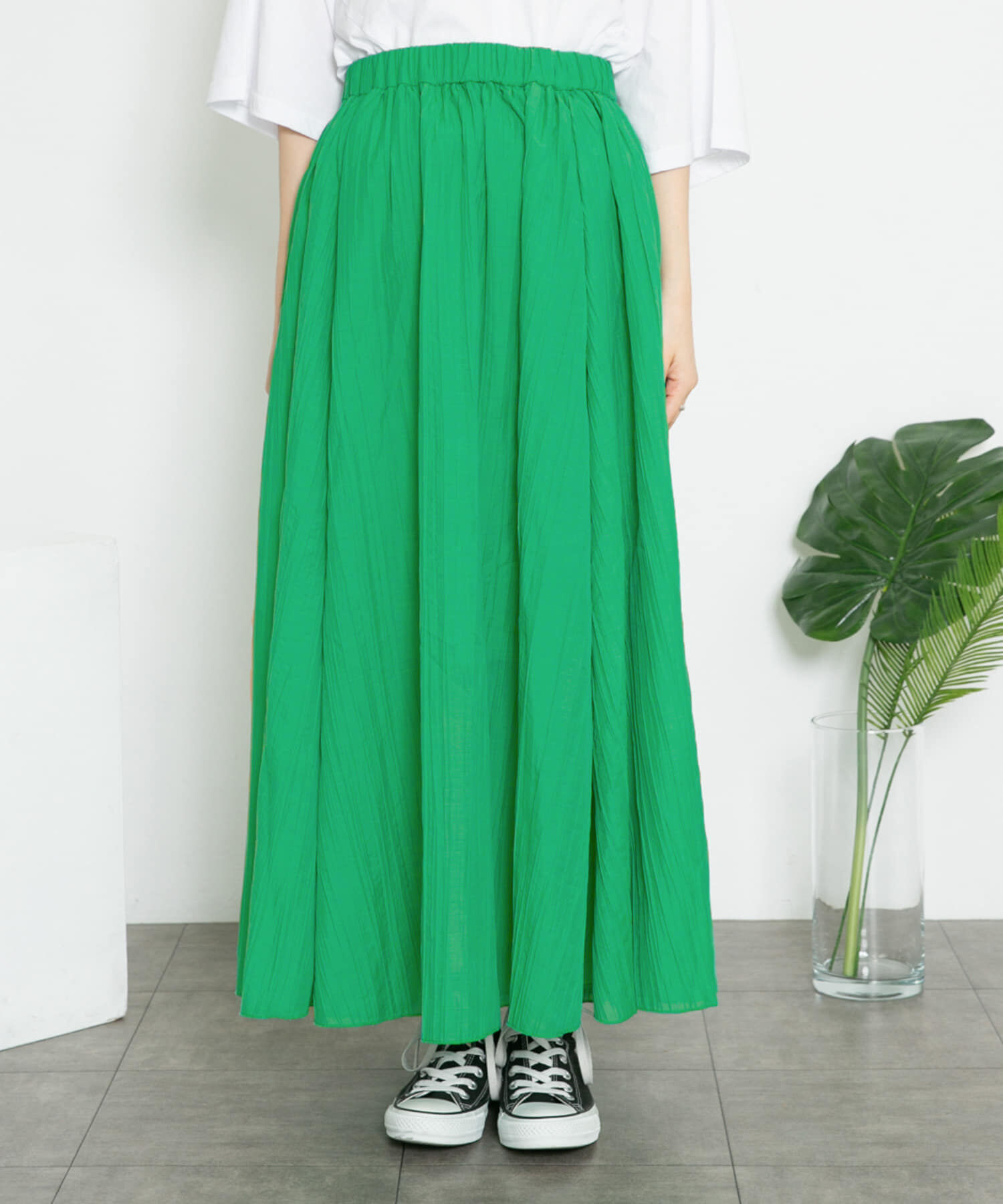  「シアーボリュームフレアスカート」|スカート|