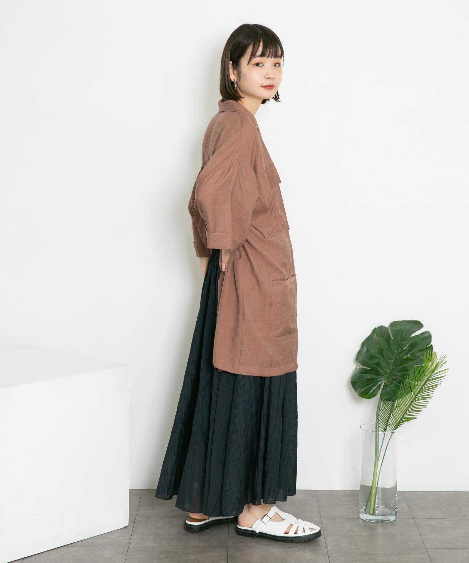  「シアーボリュームフレアスカート」|スカート|